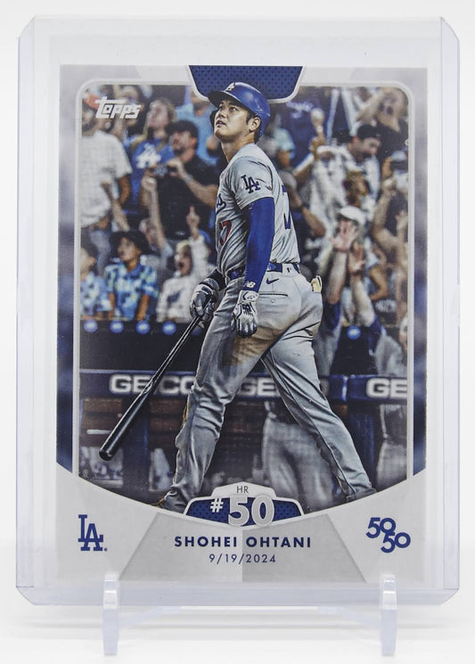 大谷翔平 50/50カード 50号ホームラン 2024 Topps 50/50 Shohei Ohtani Home Run #50 #100