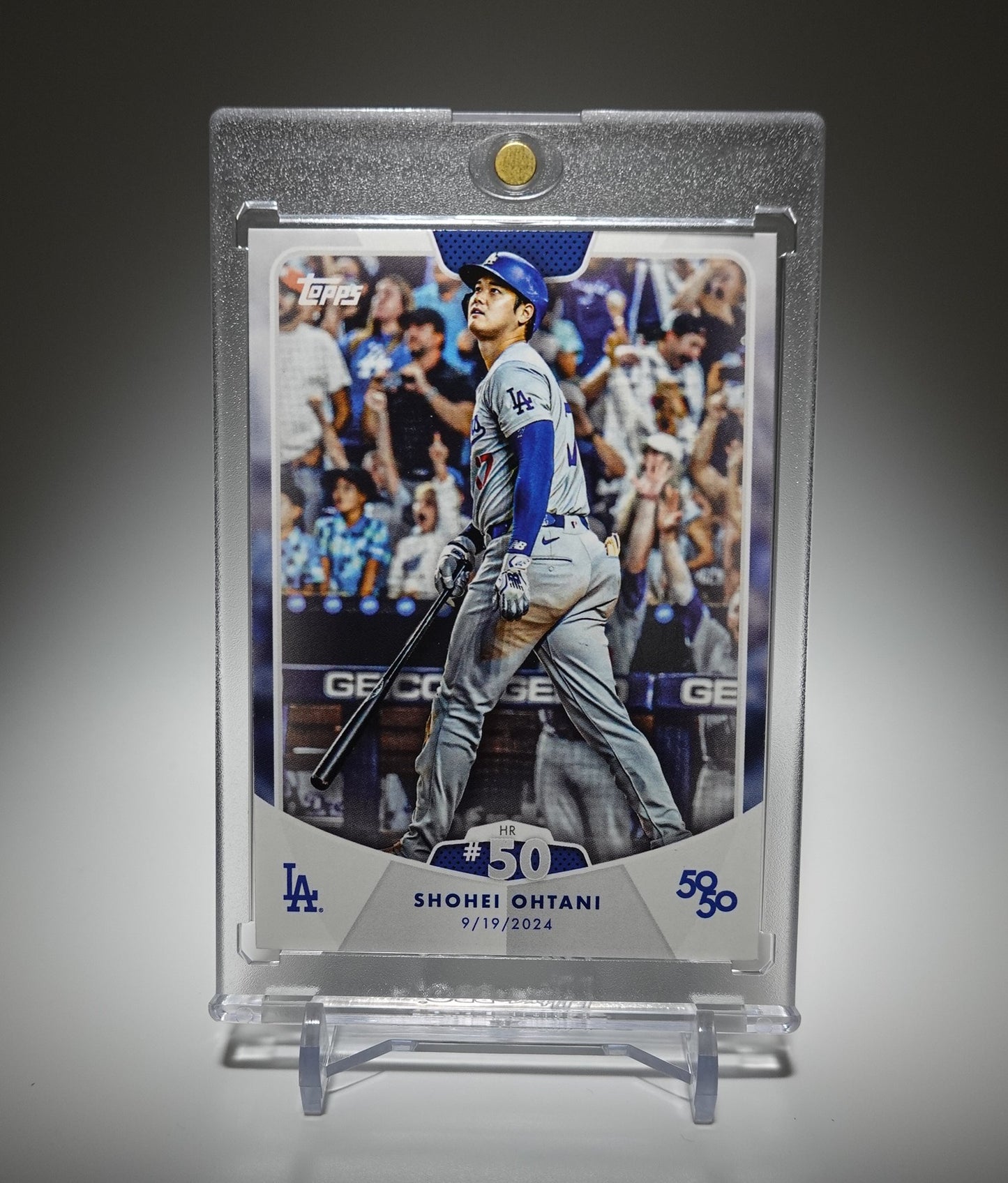 大谷翔平 MLB史上初50-50達成記念 2024 Topps 50/50 HR #50 カード #100 Shohei Ohtani
