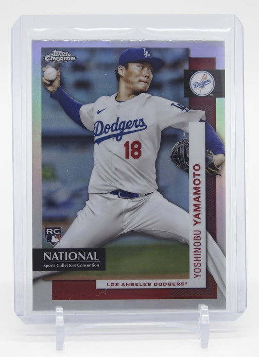 山本由伸 ルーキーカード 2024 Topps Bowman Chrome The National Sports Collectors Covention #MLB-10 Yoshinobu Yamamoto RC