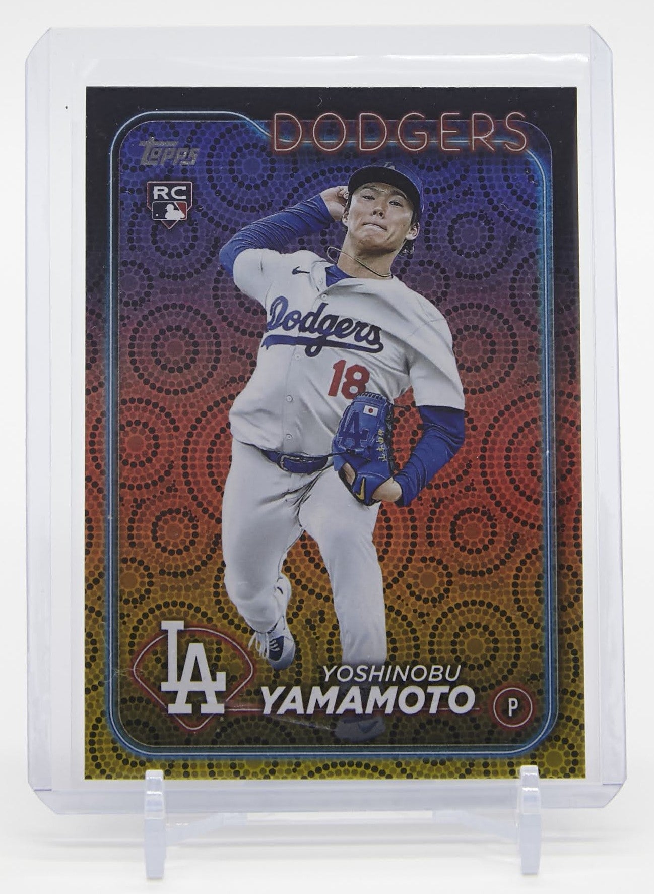 山本由伸 ルーキーカード「Summer Holiday Foil」パラレル 2024 Topps Series2 Summer Holiday Foil #553 Yoshinobu Yamamoto RC