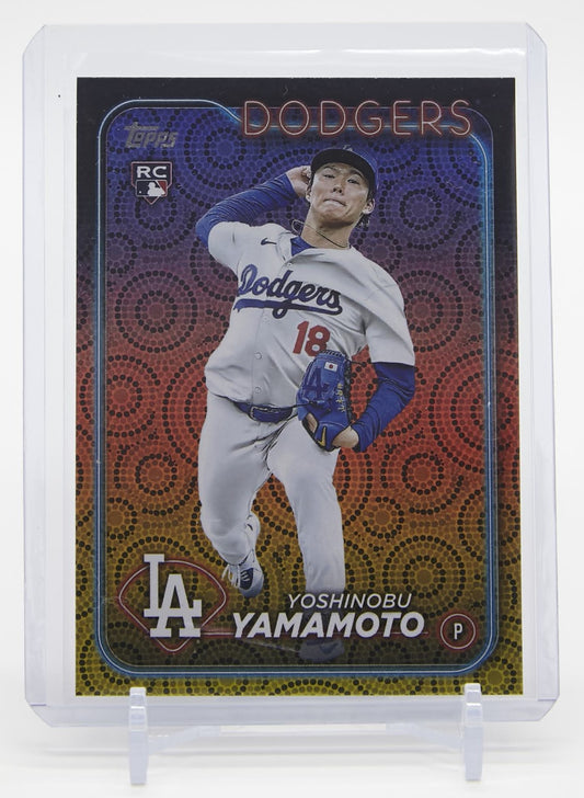 山本由伸 ルーキーカード「Summer Holiday Foil」パラレル 2024 Topps Series2 Summer Holiday Foil #553 Yoshinobu Yamamoto RC