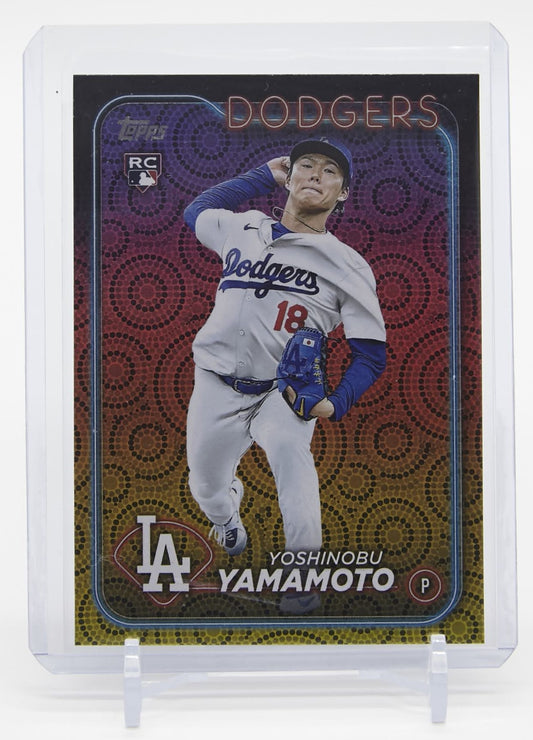山本由伸 ルーキーカード「Summer Holiday Foil」パラレル 2024 Topps Series2 Summer Holiday Foil #553 Yoshinobu Yamamoto RC