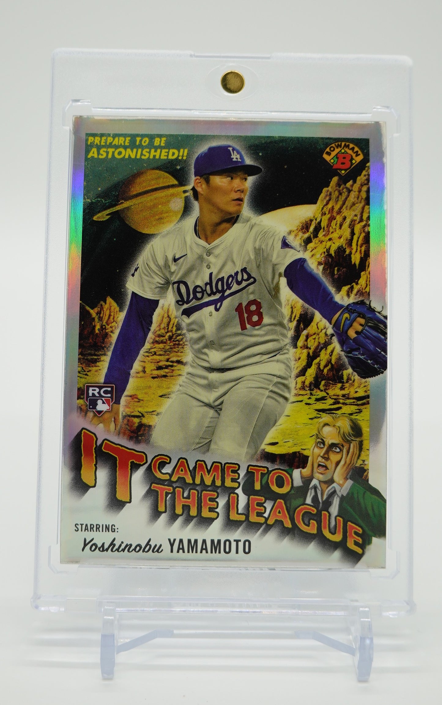 山本由伸 ルーキーカード インサート「It Came to the League」リフラクター 2024 Bowman Chrome #IT-6 Yoshinobu Yamamoto RC