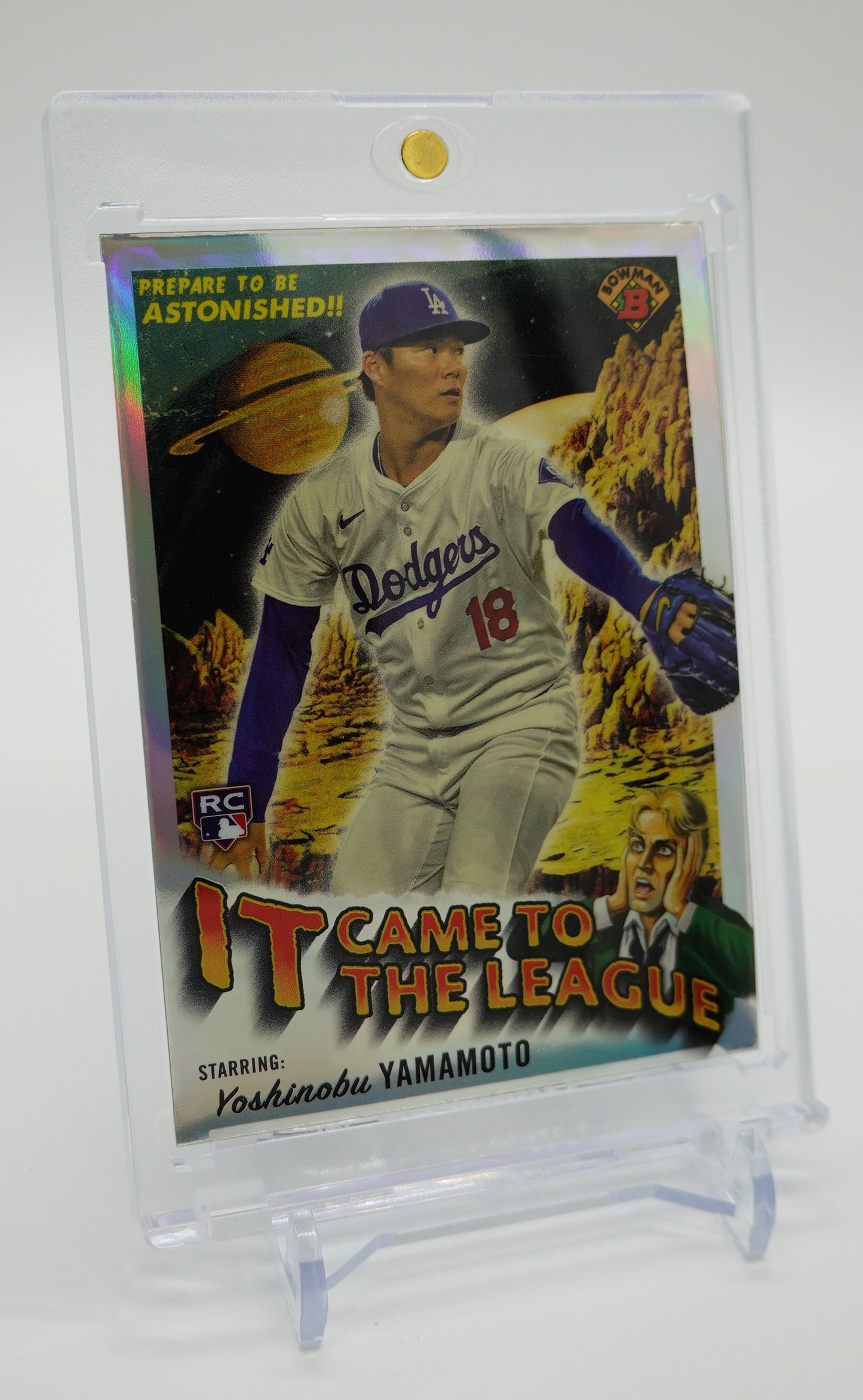 山本由伸 ルーキーカード インサート「It Came to the League」リフラクター 2024 Bowman Chrome #IT-6 Yoshinobu Yamamoto RC