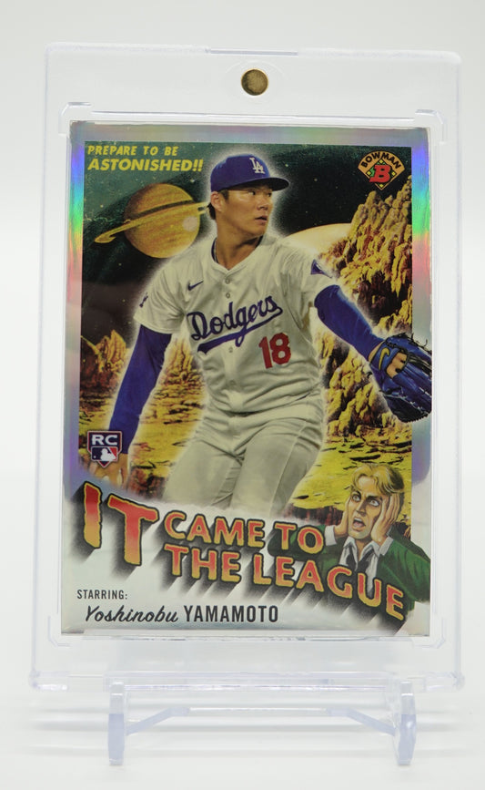 山本由伸 ルーキーカード インサート「It Came to the League」リフラクター 2024 Bowman Chrome #IT-6 Yoshinobu Yamamoto RC