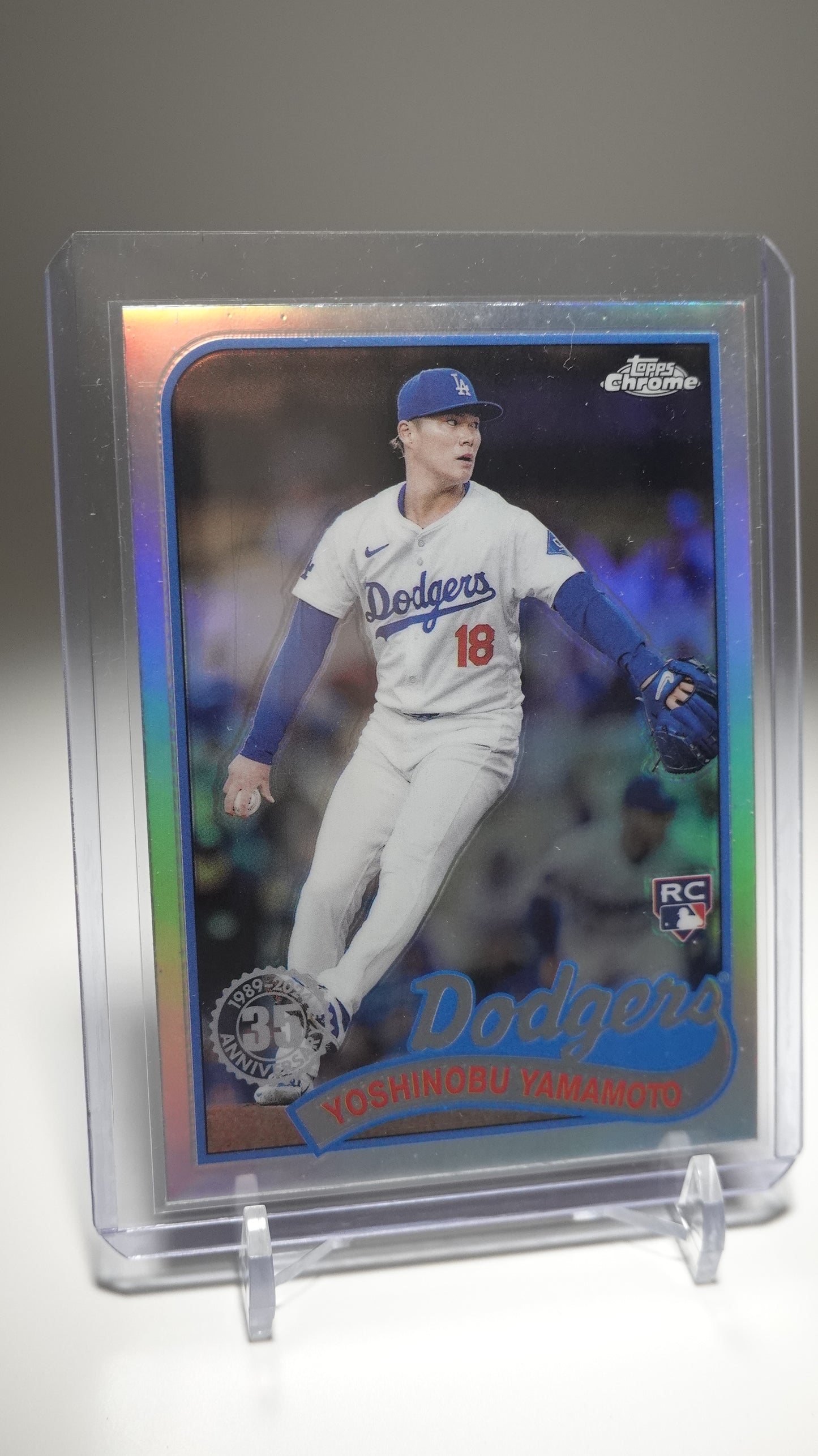 山本由伸 ルーキーカード 1989 Topps Baseball インサート リフラクター 2024 Topps Chrome Update Series 1989 Topps Baseball Refractor #89CU-5 Yoshinobu Yamamoto RC