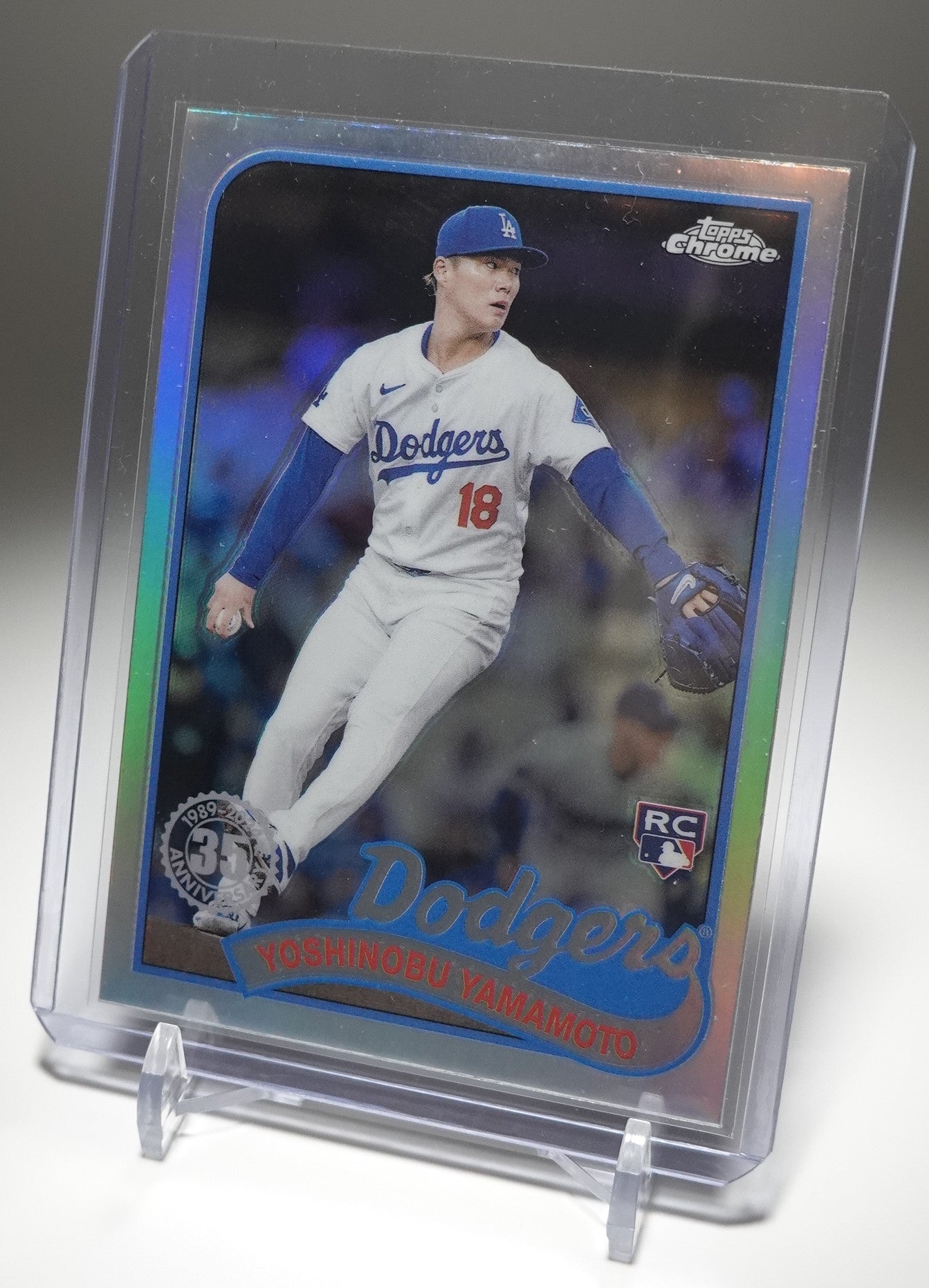 山本由伸 ルーキーカード 1989 Topps Baseball インサート リフラクター 2024 Topps Chrome Update Series 1989 Topps Baseball Refractor #89CU-5 Yoshinobu Yamamoto RC
