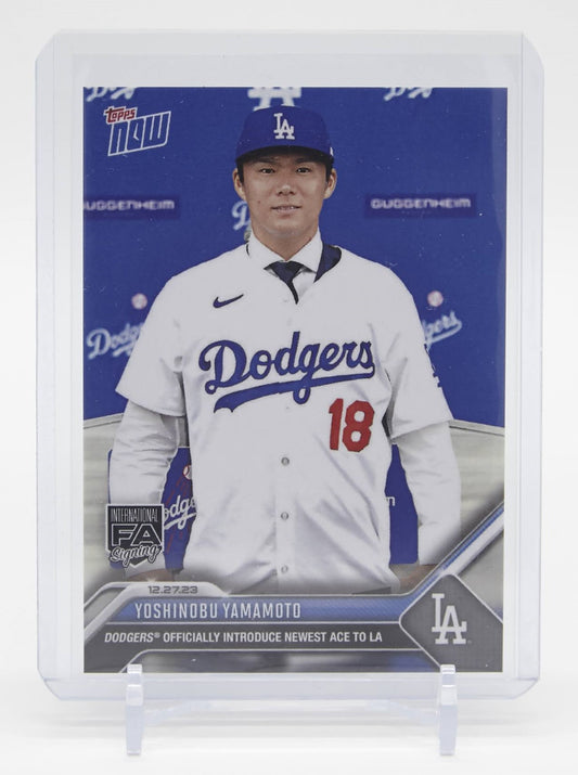 山本由伸 ファーストカード 2023 Topps Now Yoshinobu Yamamoto RC #OS-25