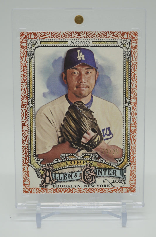 野茂英雄 25枚限定 オレンジ・フィリグリーパラレル 2025 Topps Allen & Ginter Orange Foil Filagree #306