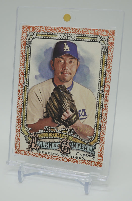 野茂英雄 25枚限定 オレンジ・フィリグリーパラレル 2025 Topps Allen & Ginter Orange Foil Filagree #306