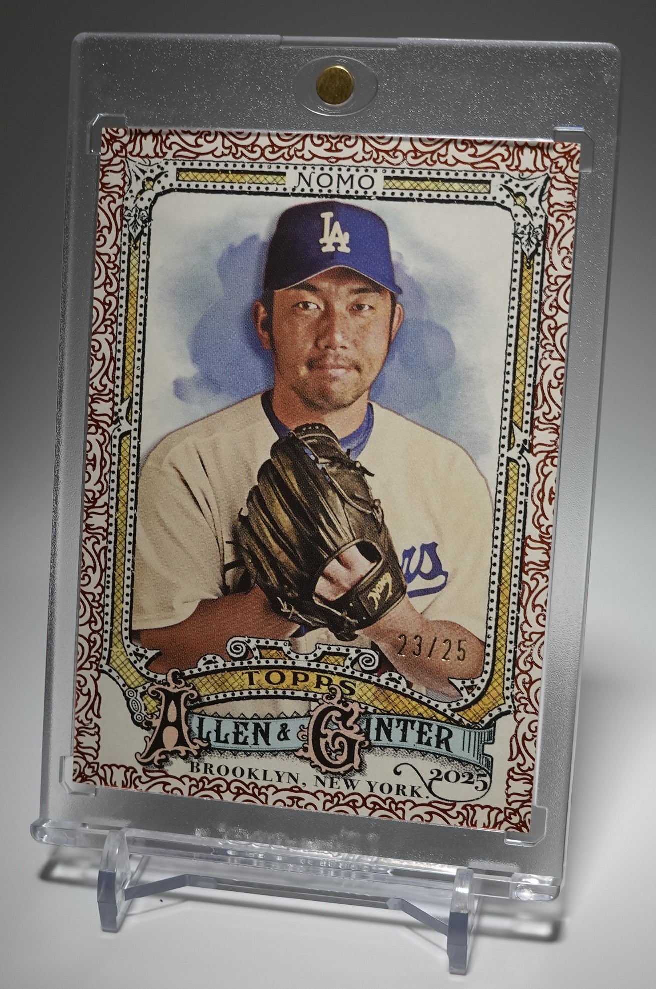 野茂英雄 25枚限定 オレンジ・フィリグリーパラレル 2025 Topps Allen & Ginter Orange Foil Filagree #306