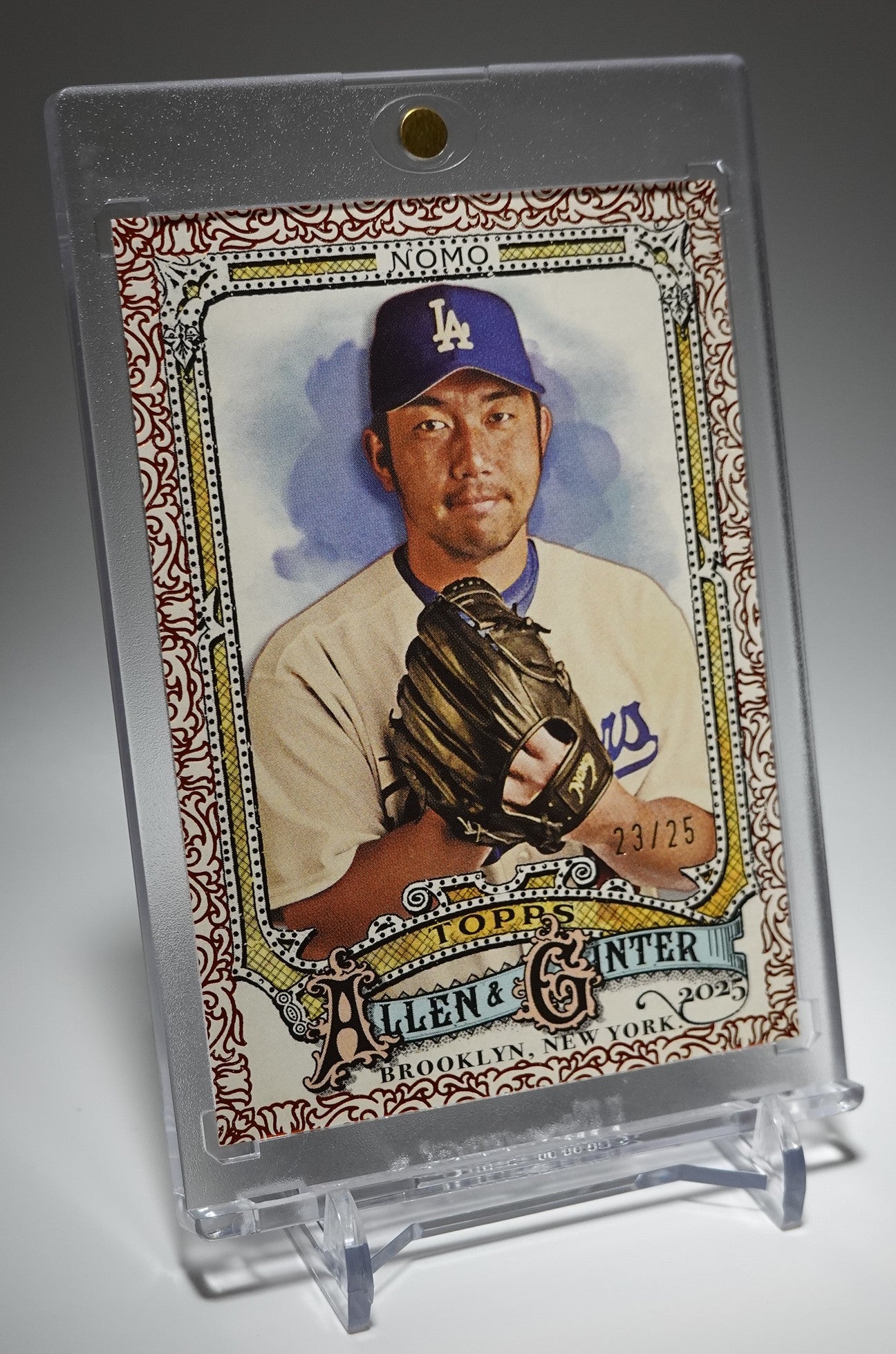 野茂英雄 25枚限定 オレンジ・フィリグリーパラレル 2025 Topps Allen & Ginter Orange Foil Filagree #306