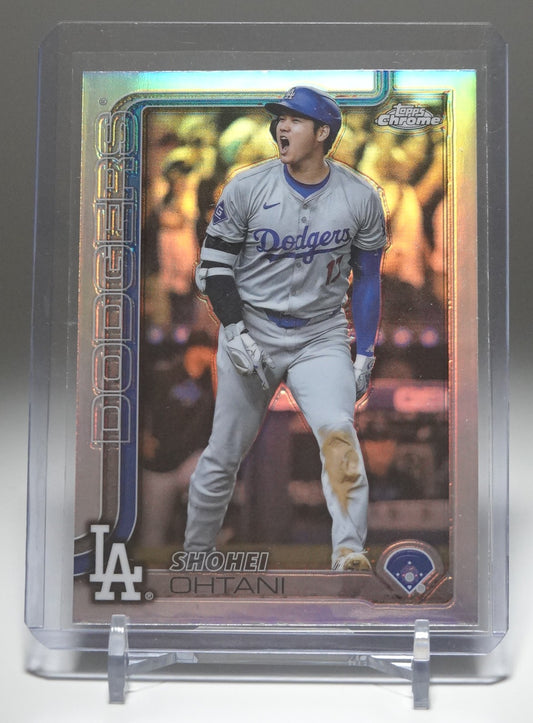 大谷翔平 ショートプリント Image Variationリフラクター 2025 Topps Chrome Refractor SP #1 Shohei Ohtani