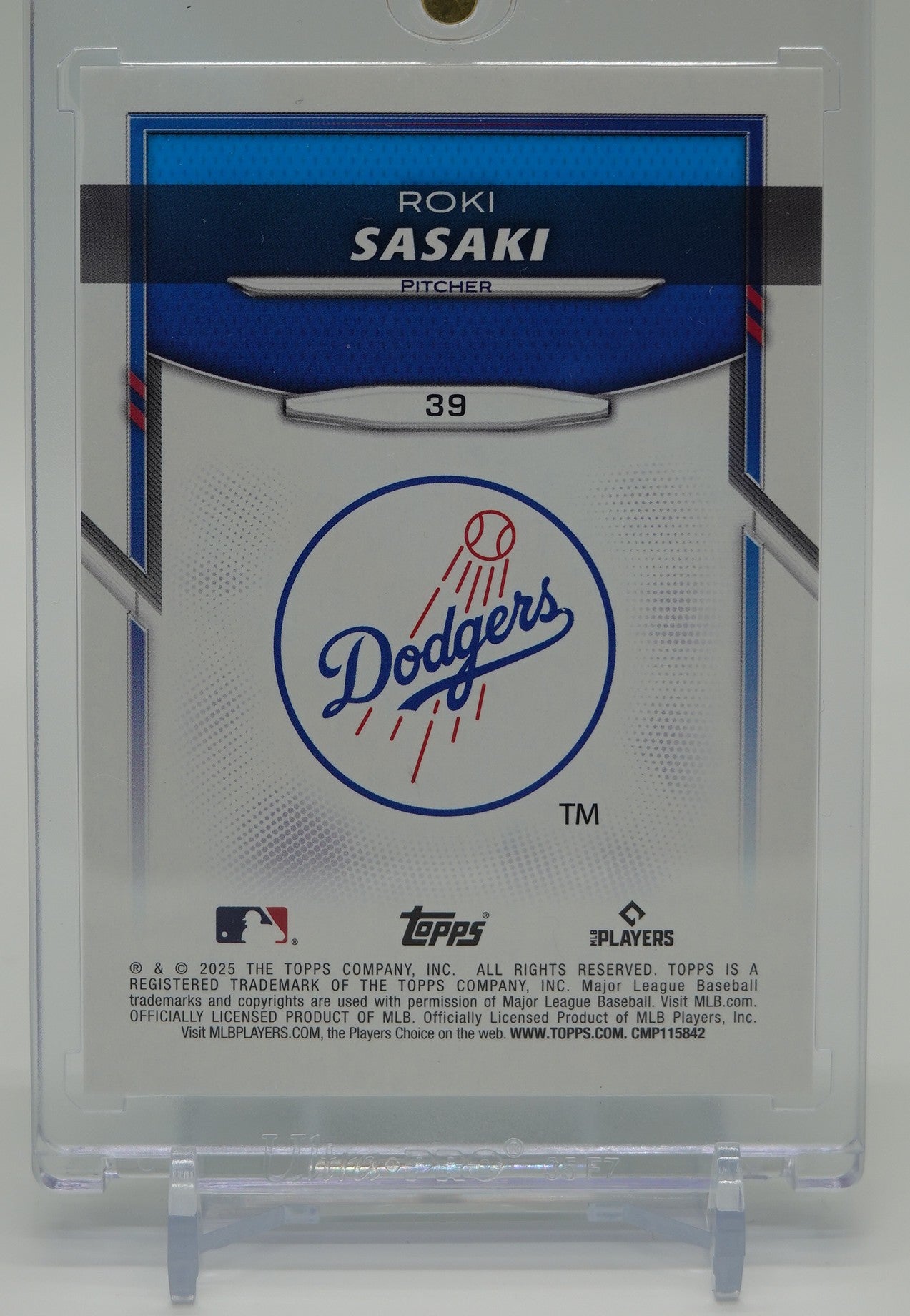 佐々木朗希 ルーキーカード 【アメリカ限定販売】99枚限定 グリーンパラレル 2025 Topps×Lids×Mitchell & Ness Player Chase Series 2 Green #39 Roki Sasaki RC #'d/99