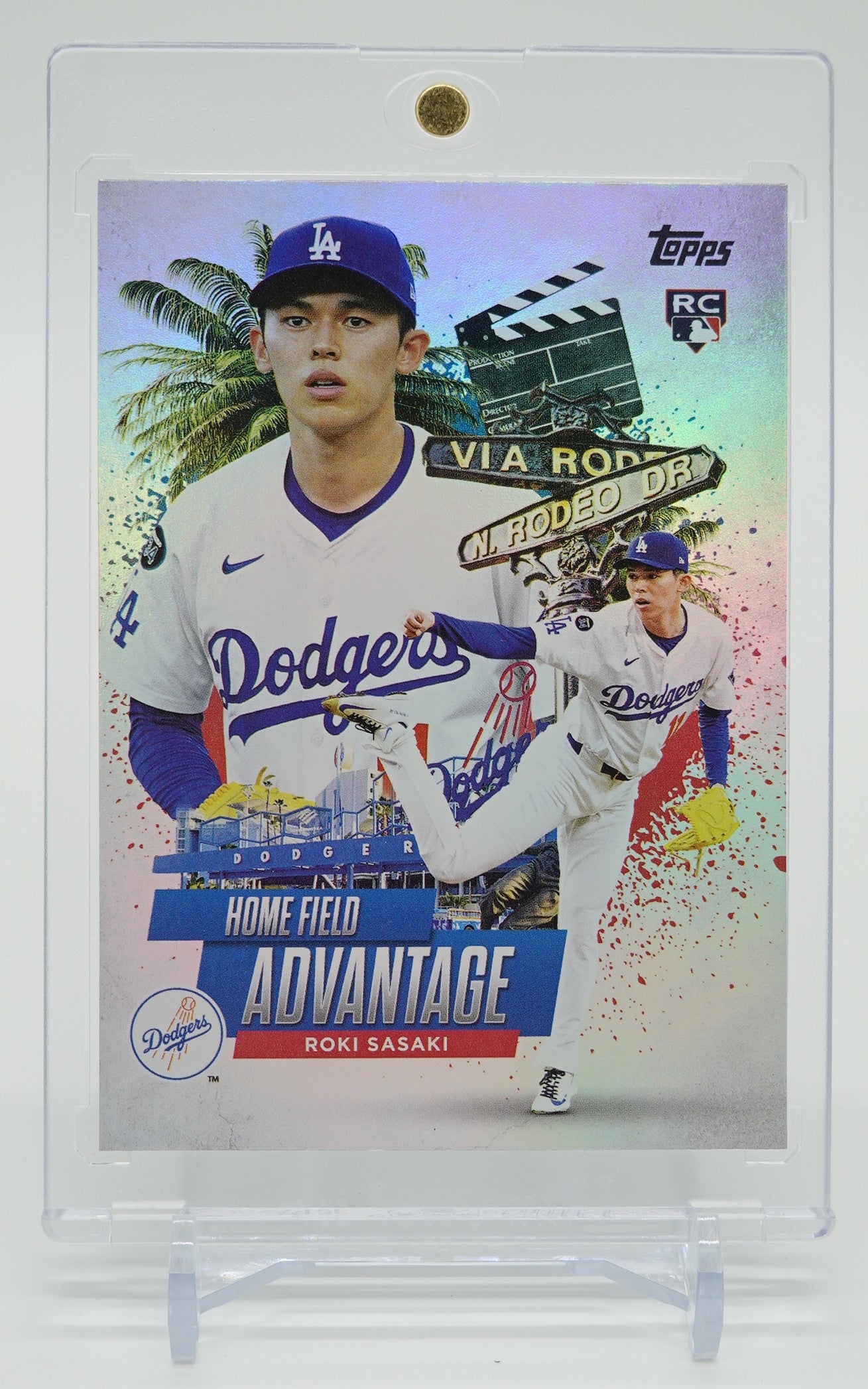 佐々木朗希 ルーキーカード 「Home Field Advantage」ショートプリントインサート 2025 Topps Chrome Update Series Baseball #HA-41 Roki Sasaki RC