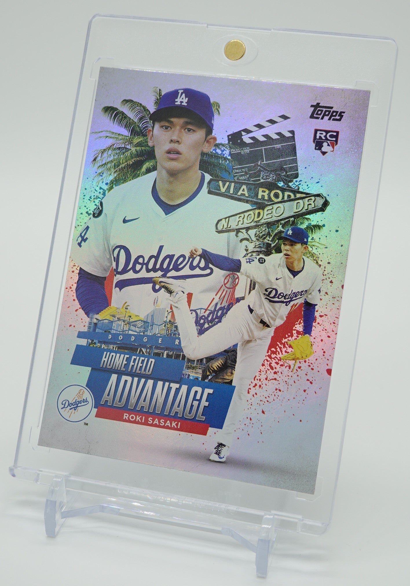佐々木朗希 ルーキーカード 「Home Field Advantage」ショートプリントインサート 2025 Topps Chrome Update Series Baseball #HA-41 Roki Sasaki RC