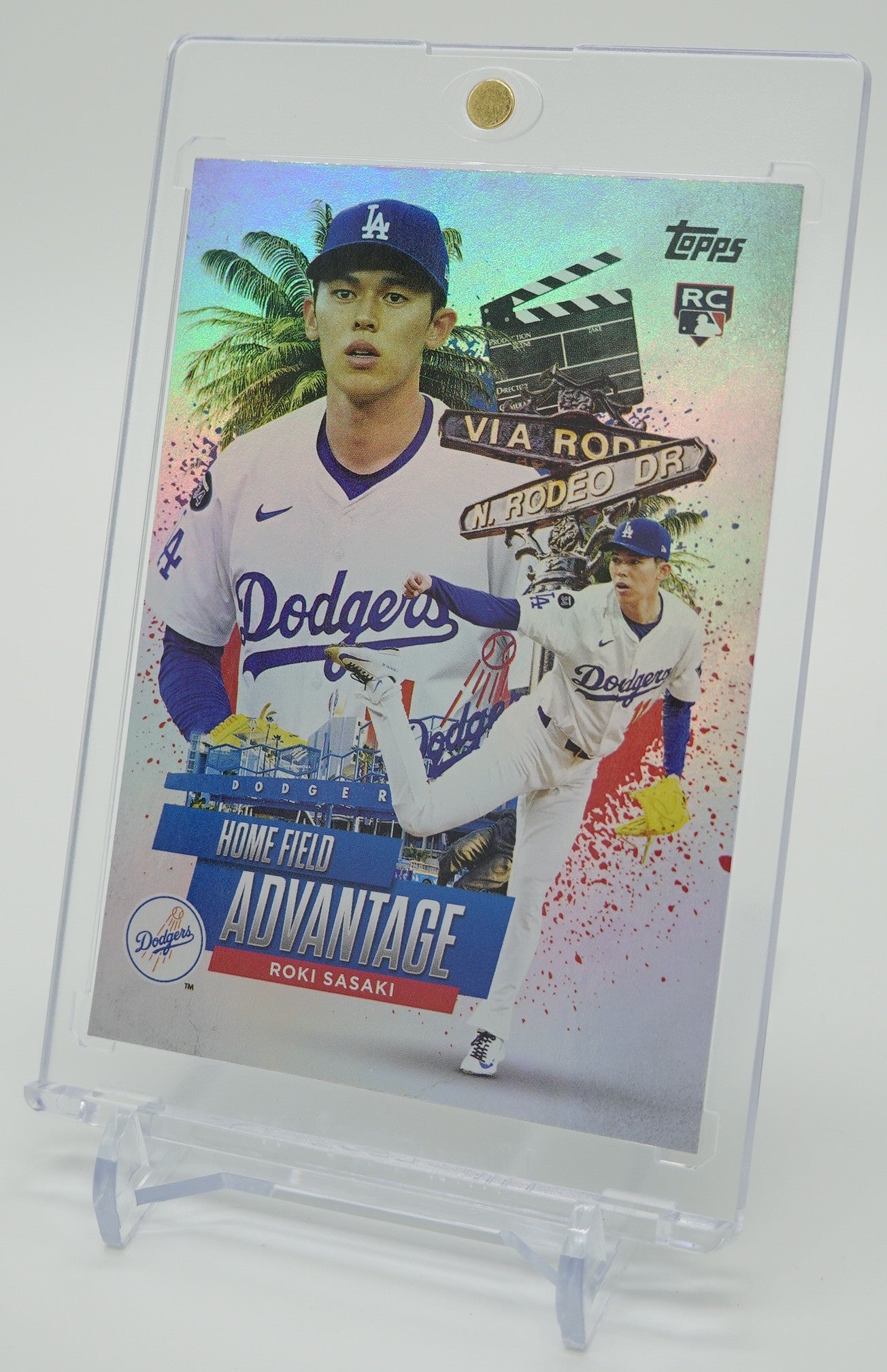 佐々木朗希 ルーキーカード 「Home Field Advantage」ショートプリントインサート 2025 Topps Chrome Update Series Baseball #HA-41 Roki Sasaki RC