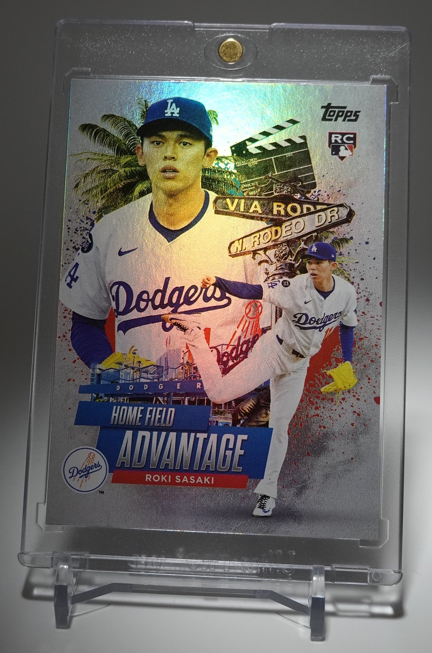 佐々木朗希 ルーキーカード 「Home Field Advantage」ショートプリントインサート 2025 Topps Chrome Update Series Baseball #HA-41 Roki Sasaki RC
