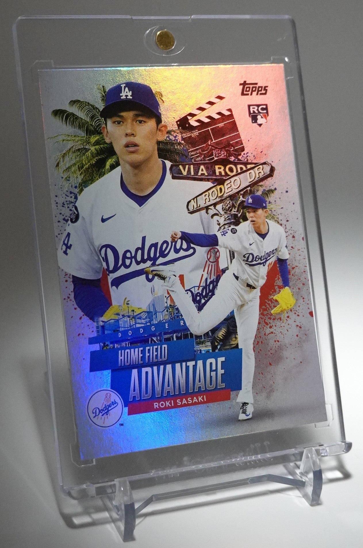 佐々木朗希 ルーキーカード 「Home Field Advantage」ショートプリントインサート 2025 Topps Chrome Update Series Baseball #HA-41 Roki Sasaki RC