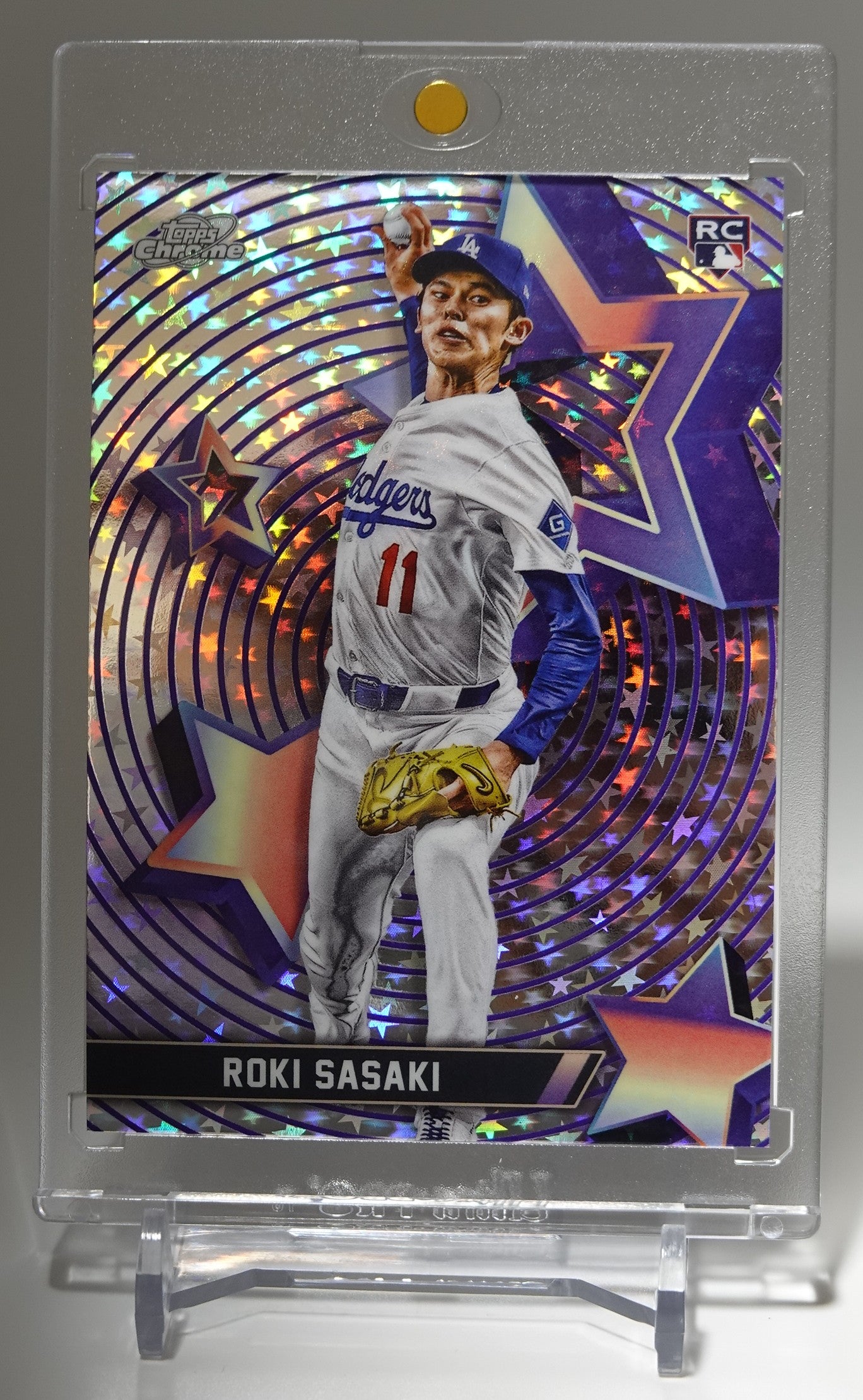佐々木朗希 Starfractorインサート/ルーキーカード 2025 Topps Cosmic Chrome Starfractor Refractor Roki Sasaki RC