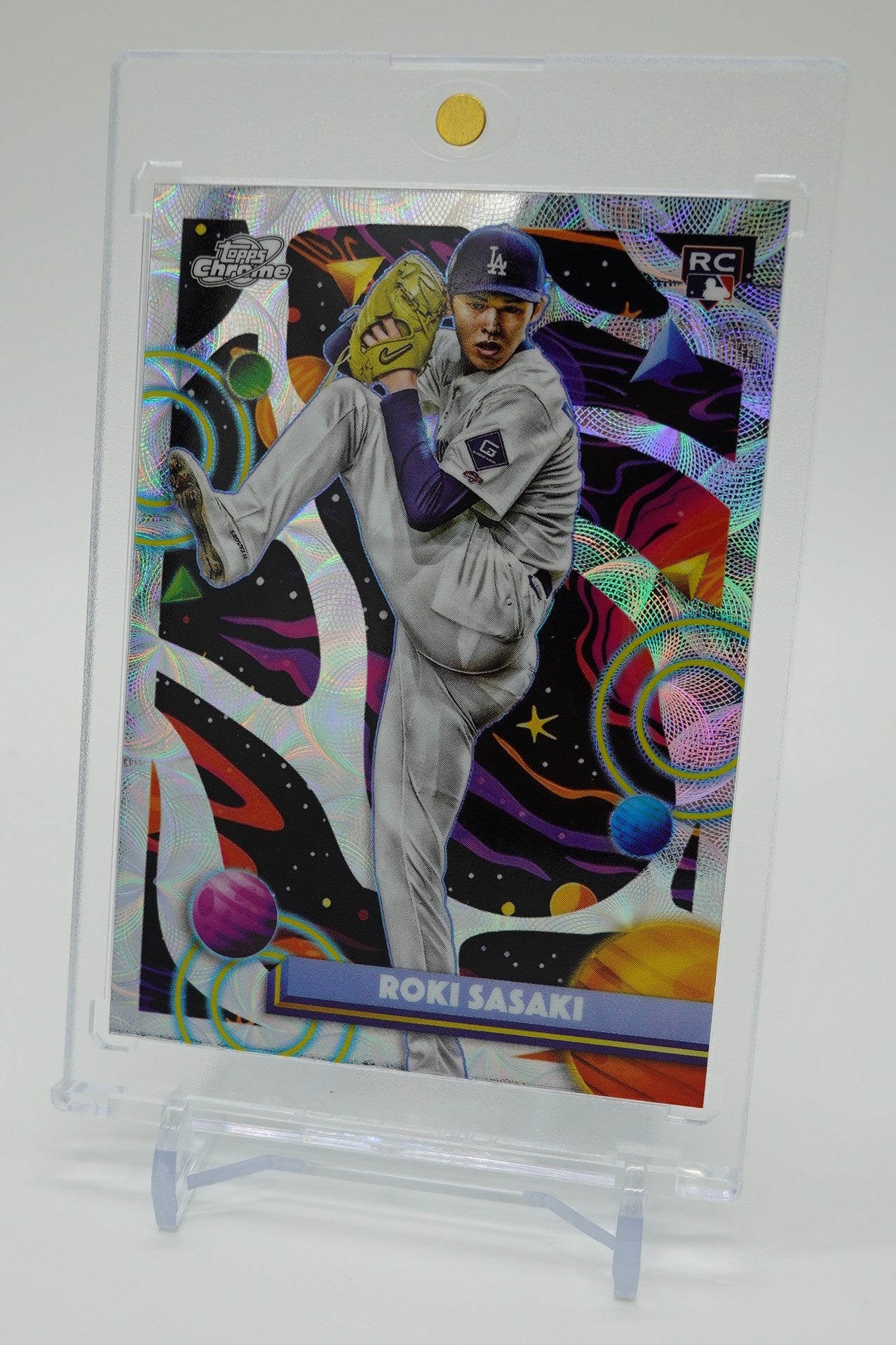 佐々木朗希 ルーキーカード ニュークリアス・リフラクターパラレル 2025 Topps Cosmic Chrome Nucleus Refractor #68 Roki Sasaki RC