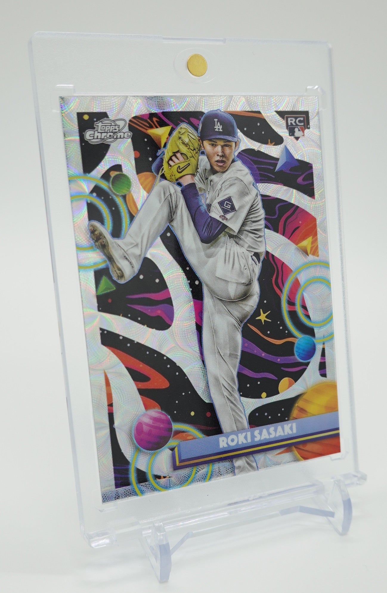 佐々木朗希 ルーキーカード ニュークリアス・リフラクターパラレル 2025 Topps Cosmic Chrome Nucleus Refractor #68 Roki Sasaki RC