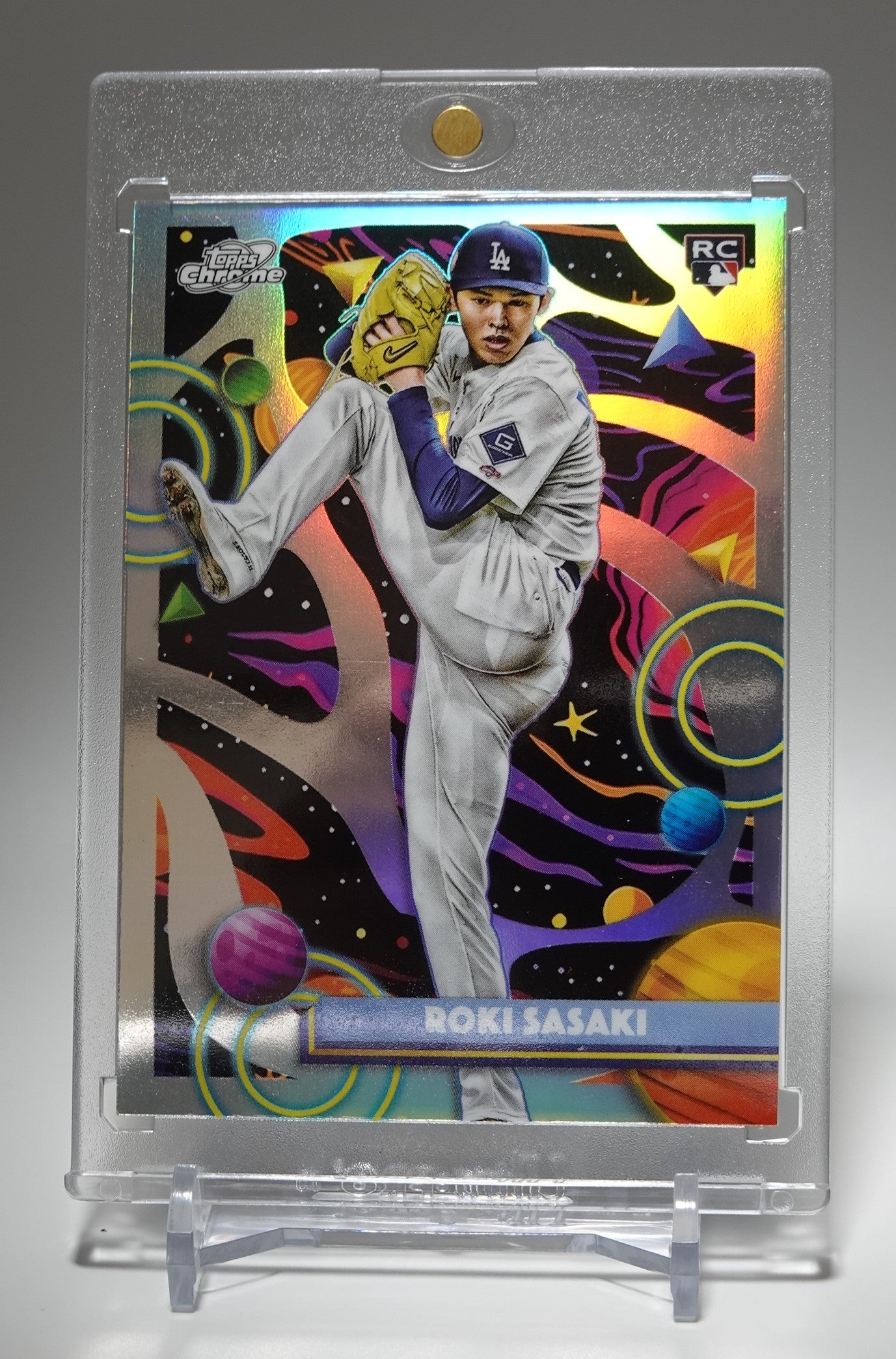 佐々木朗希 ルーキーカード リフラクターパラレル 2025 Topps Cosmic Chrome Refractor #68 Roki Sasaki RC