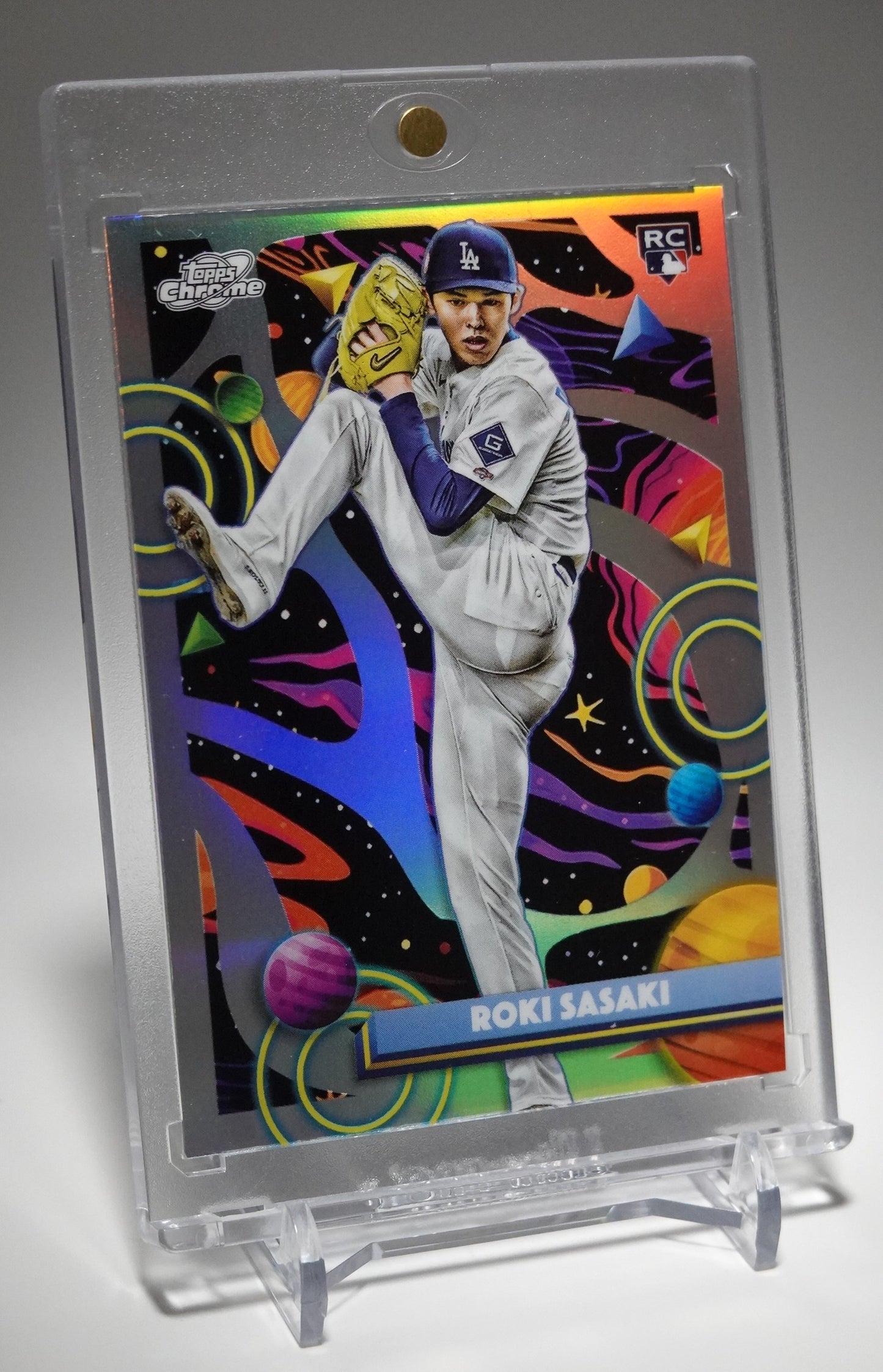 佐々木朗希 ルーキーカード リフラクターパラレル 2025 Topps Cosmic Chrome Refractor #68 Roki Sasaki RC
