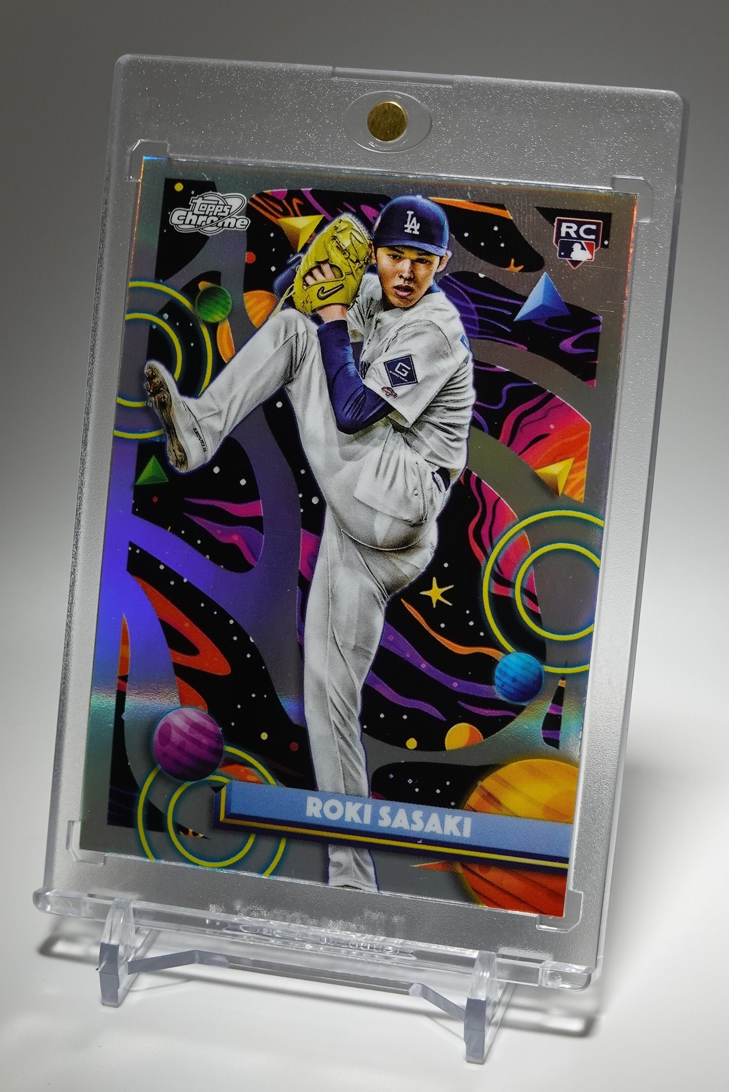 佐々木朗希 ルーキーカード リフラクターパラレル 2025 Topps Cosmic Chrome Refractor #68 Roki Sasaki RC