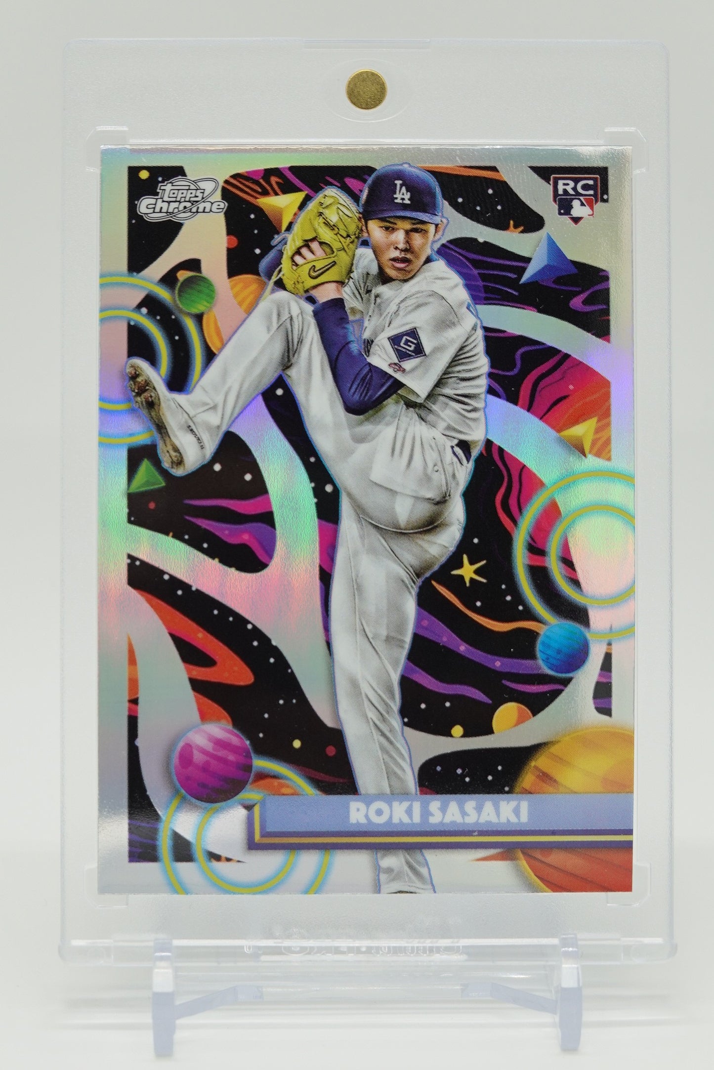 佐々木朗希 ルーキーカード リフラクターパラレル 2025 Topps Cosmic Chrome Refractor #68 Roki Sasaki RC