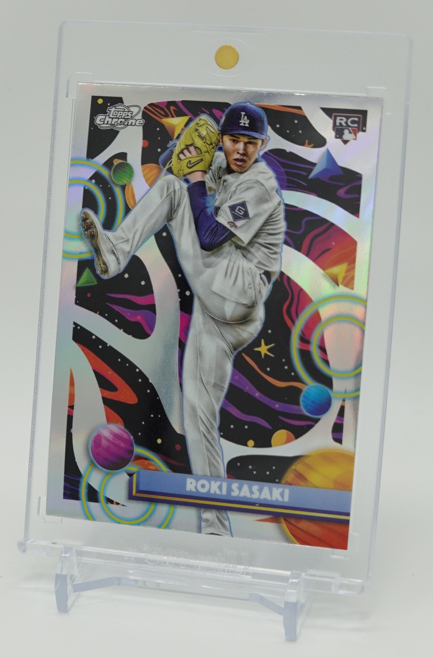 佐々木朗希 ルーキーカード リフラクターパラレル 2025 Topps Cosmic Chrome Refractor #68 Roki Sasaki RC