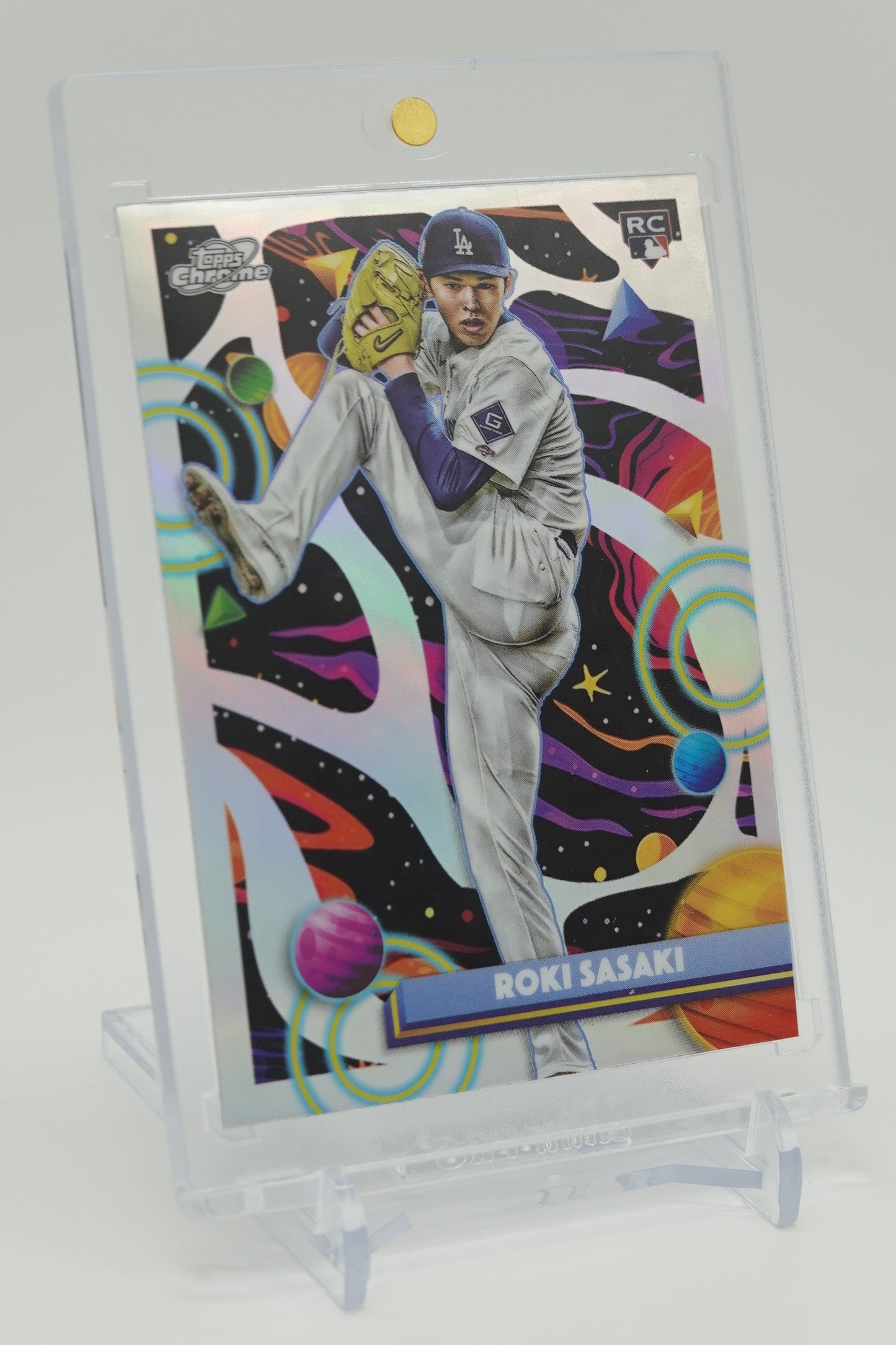 佐々木朗希 ルーキーカード リフラクターパラレル 2025 Topps Cosmic Chrome Refractor #68 Roki Sasaki RC