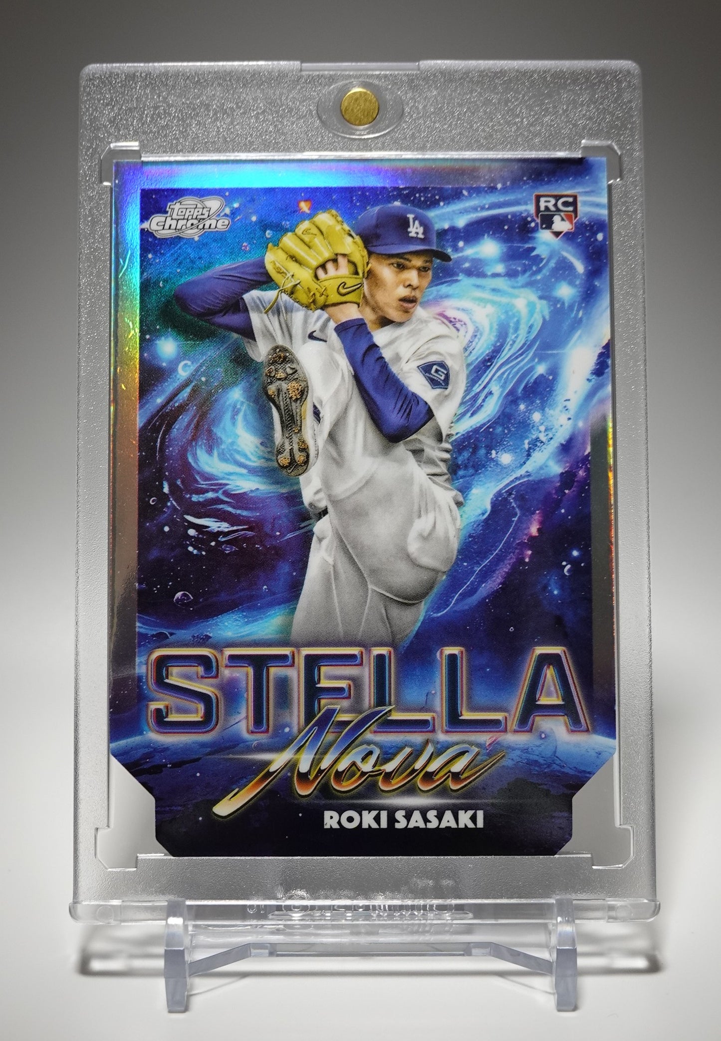 佐々木朗希 ルーキーカード Stella Nova インサート リフラクター 2025 Topps Cosmic Chrome Baseball Stella Nova Insert Refractor #SN-12 Roki Sasaki RC