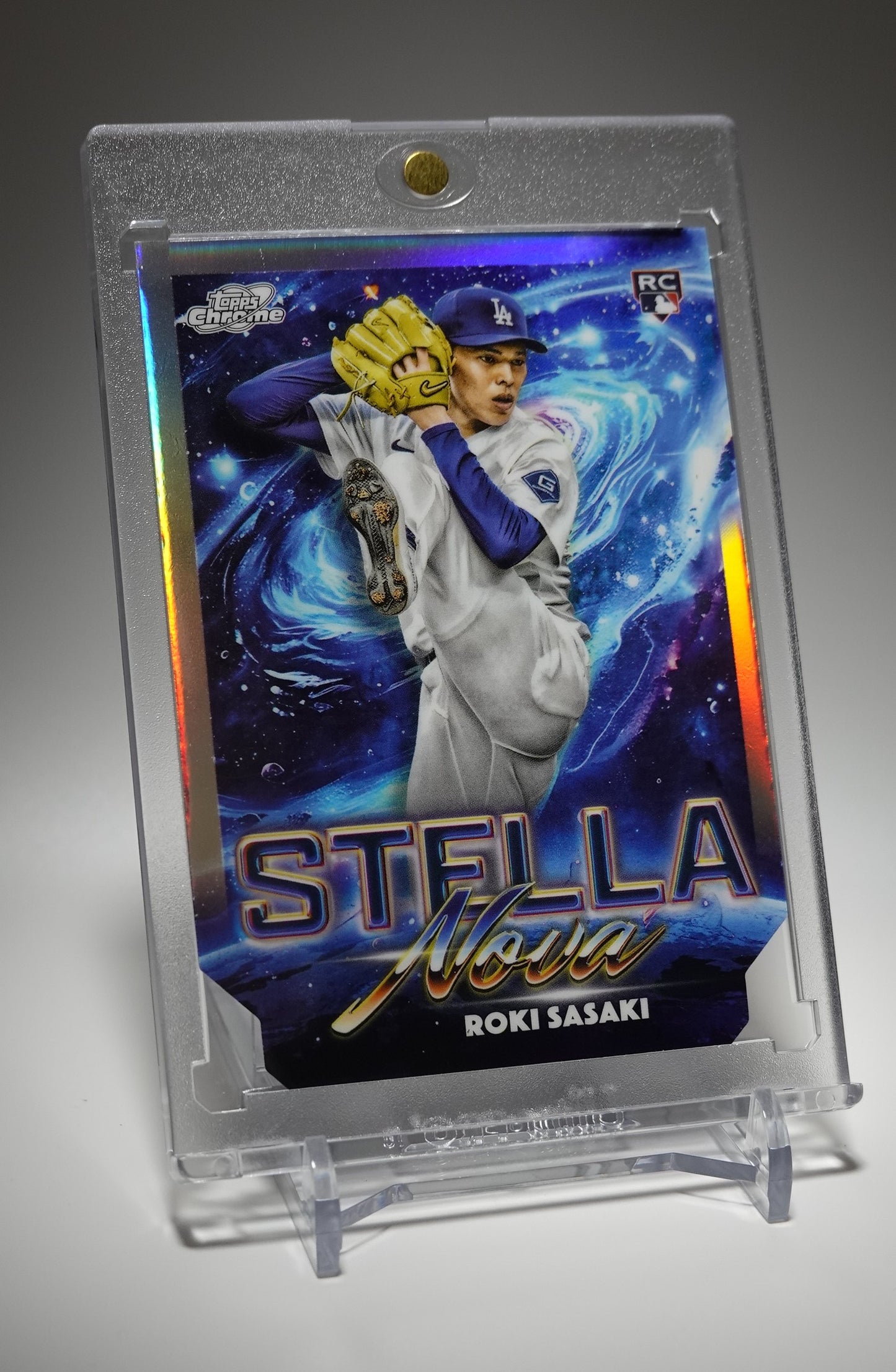 佐々木朗希 ルーキーカード Stella Nova インサート リフラクター 2025 Topps Cosmic Chrome Baseball Stella Nova Insert Refractor #SN-12 Roki Sasaki RC