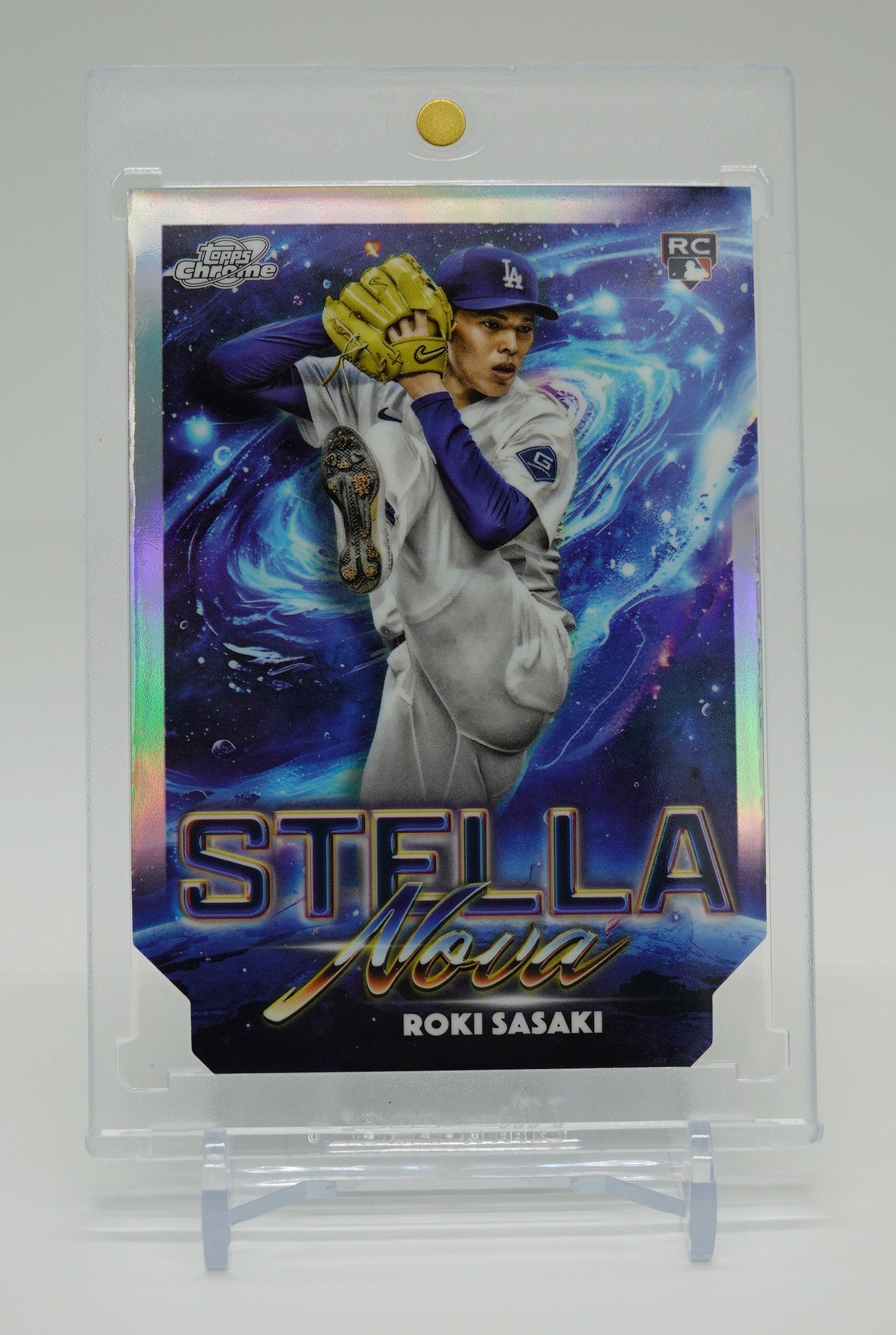 佐々木朗希 ルーキーカード Stella Nova インサート リフラクター 2025 Topps Cosmic Chrome Baseball Stella Nova Insert Refractor #SN-12 Roki Sasaki RC