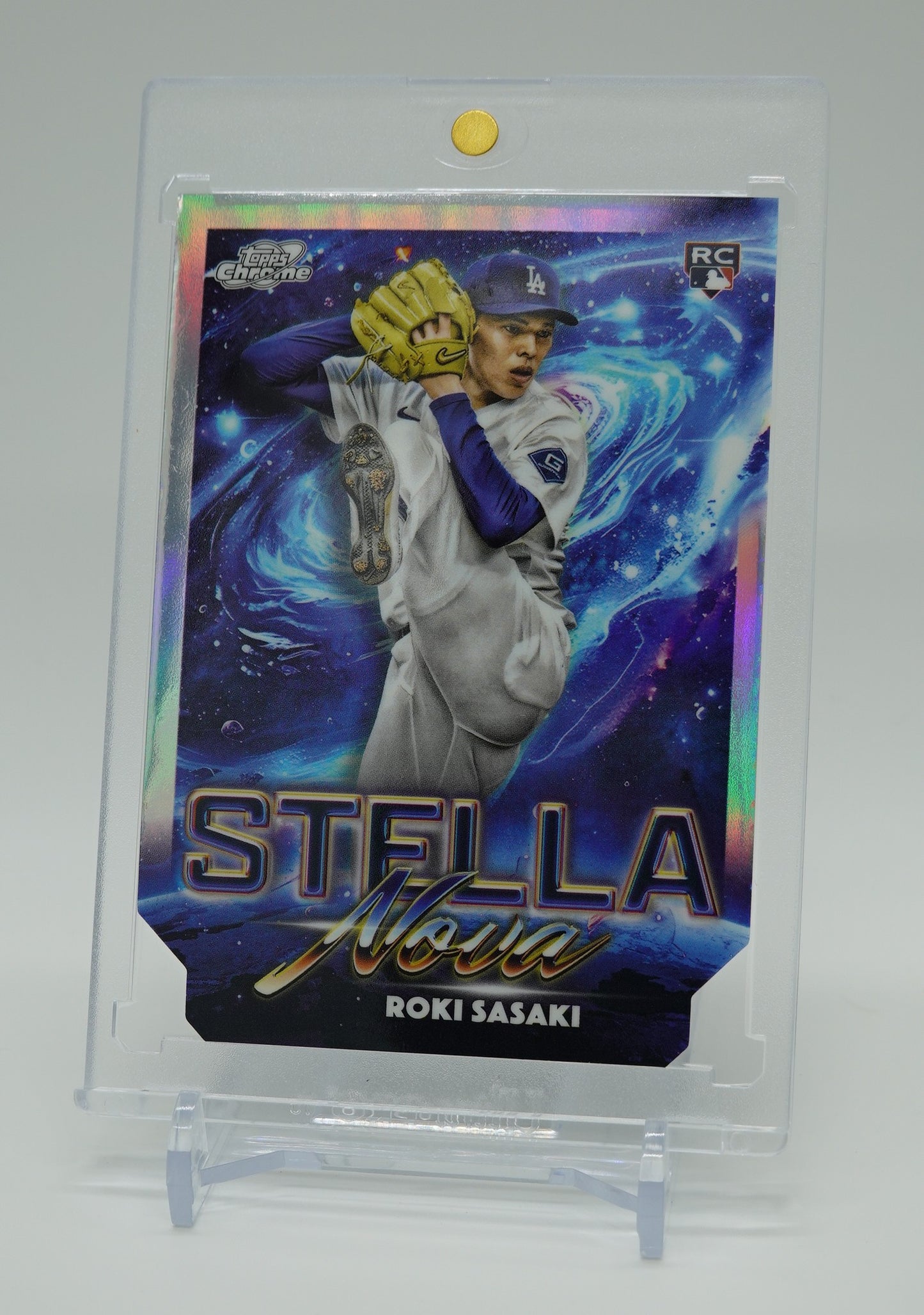 佐々木朗希 ルーキーカード Stella Nova インサート リフラクター 2025 Topps Cosmic Chrome Baseball Stella Nova Insert Refractor #SN-12 Roki Sasaki RC