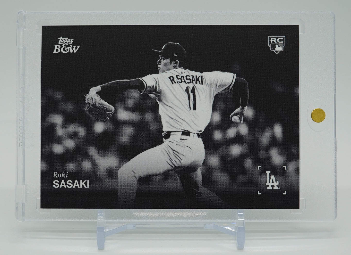 佐々木朗希 ショートプリント Image Variation ルーキーカード 2025 Topps Black And White Image Variation SP #112-SP Roki Sasaki RC