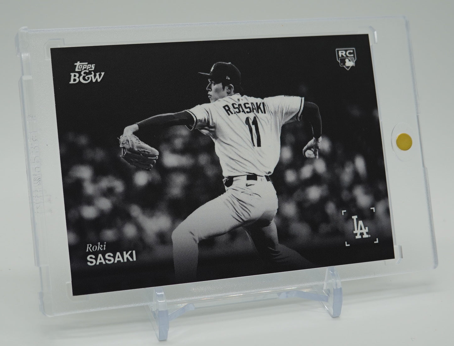 佐々木朗希 ショートプリント Image Variation ルーキーカード 2025 Topps Black And White Image Variation SP #112-SP Roki Sasaki RC
