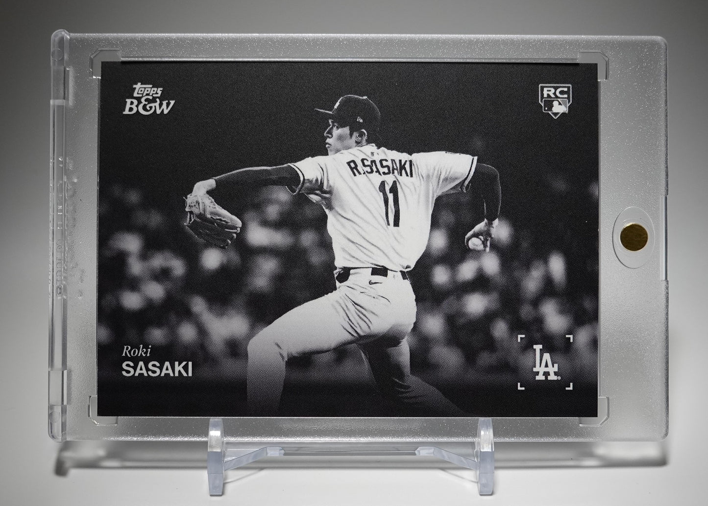 佐々木朗希 ショートプリント Image Variation ルーキーカード 2025 Topps Black And White Image Variation SP #112-SP Roki Sasaki RC