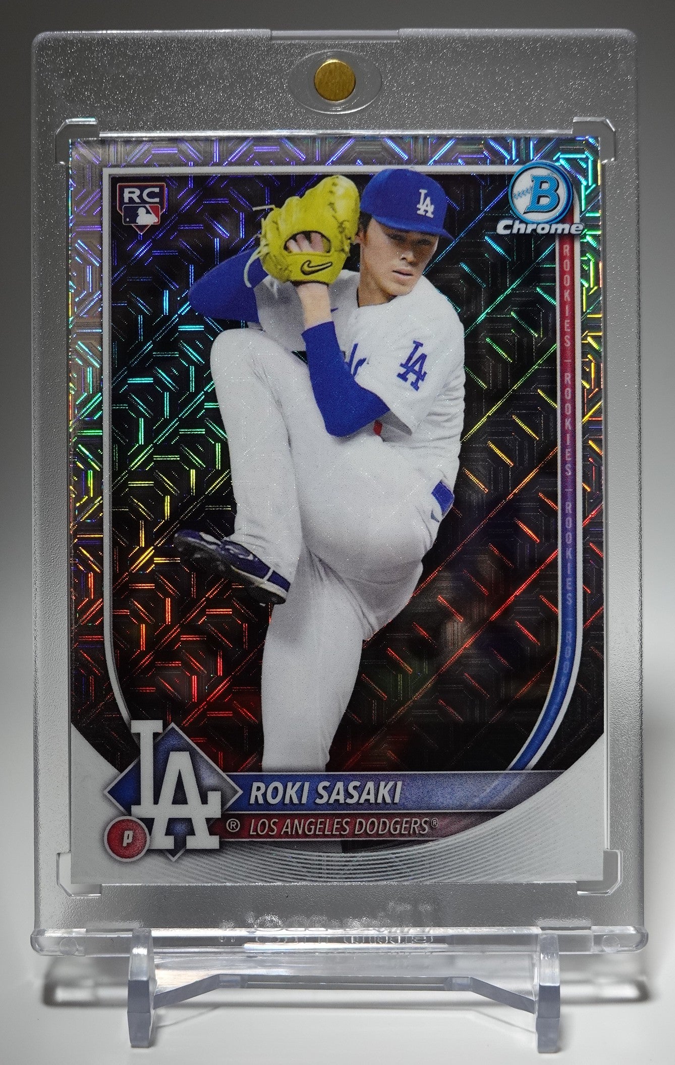 佐々木朗希 ルーキーカード Mega Box限定 Mojoリフラクター 2025 Bowman Chrome Mega Box Mojo Refractor #12 Roki Sasaki RC