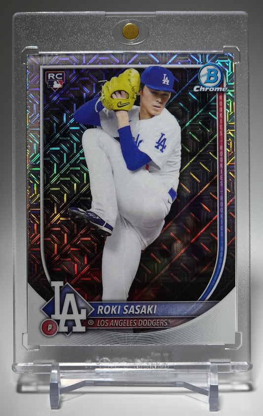 佐々木朗希 ルーキーカード Mega Box限定 Mojoリフラクター 2025 Bowman Chrome Mega Box Mojo Refractor #12 Roki Sasaki RC
