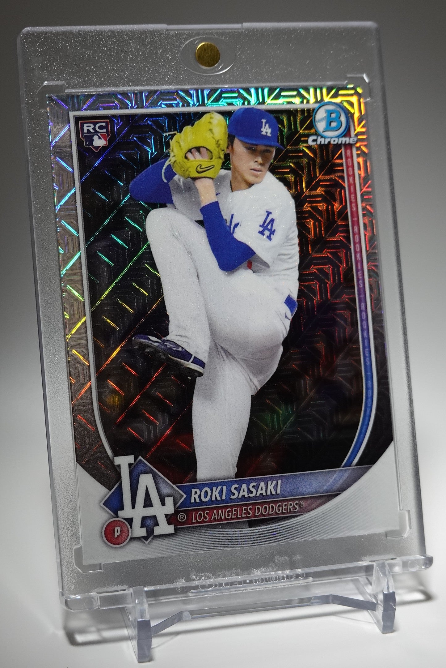 佐々木朗希 ルーキーカード Mega Box限定 Mojoリフラクター 2025 Bowman Chrome Mega Box Mojo Refractor #12 Roki Sasaki RC