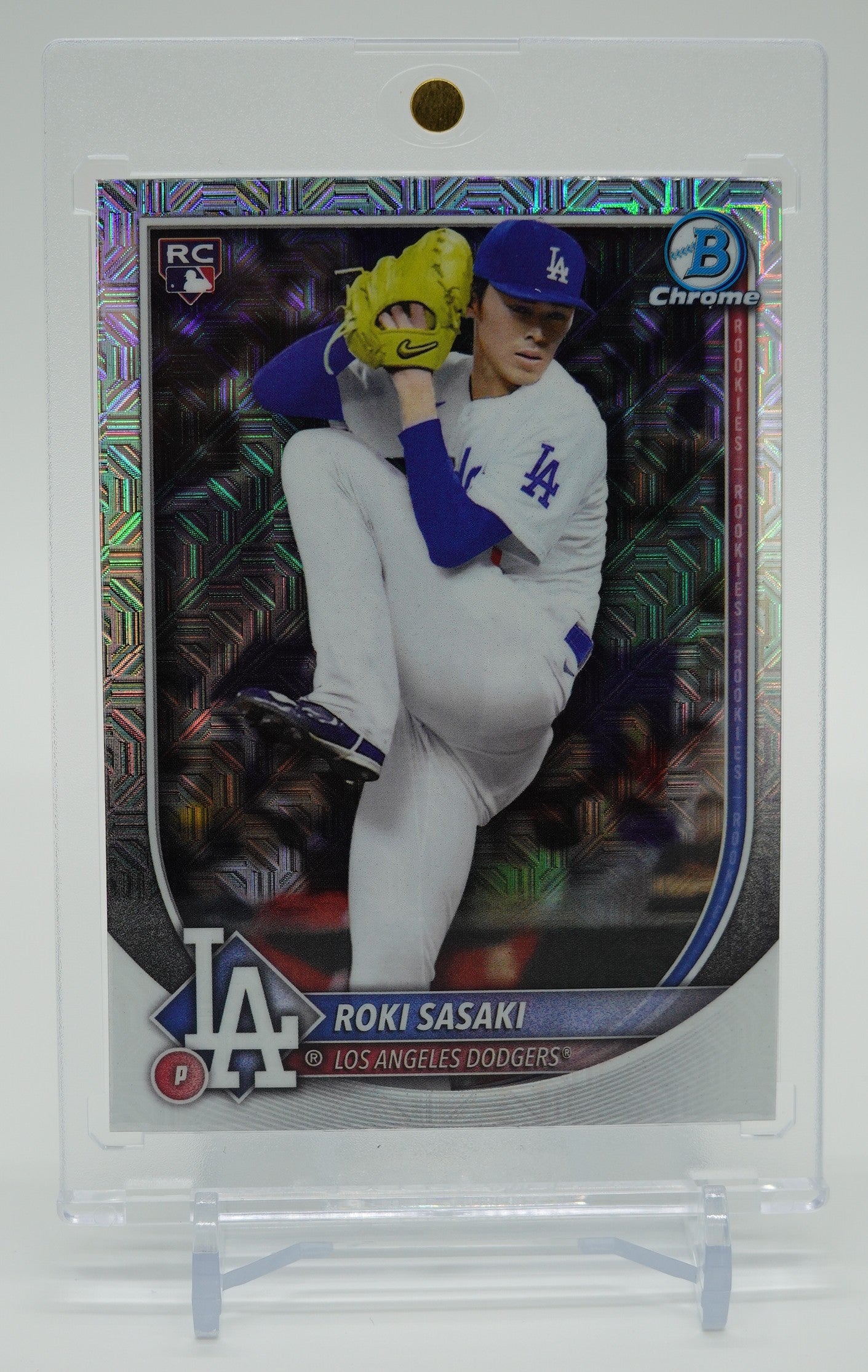 佐々木朗希 ルーキーカード Mega Box限定 Mojoリフラクター 2025 Bowman Chrome Mega Box Mojo Refractor #12 Roki Sasaki RC