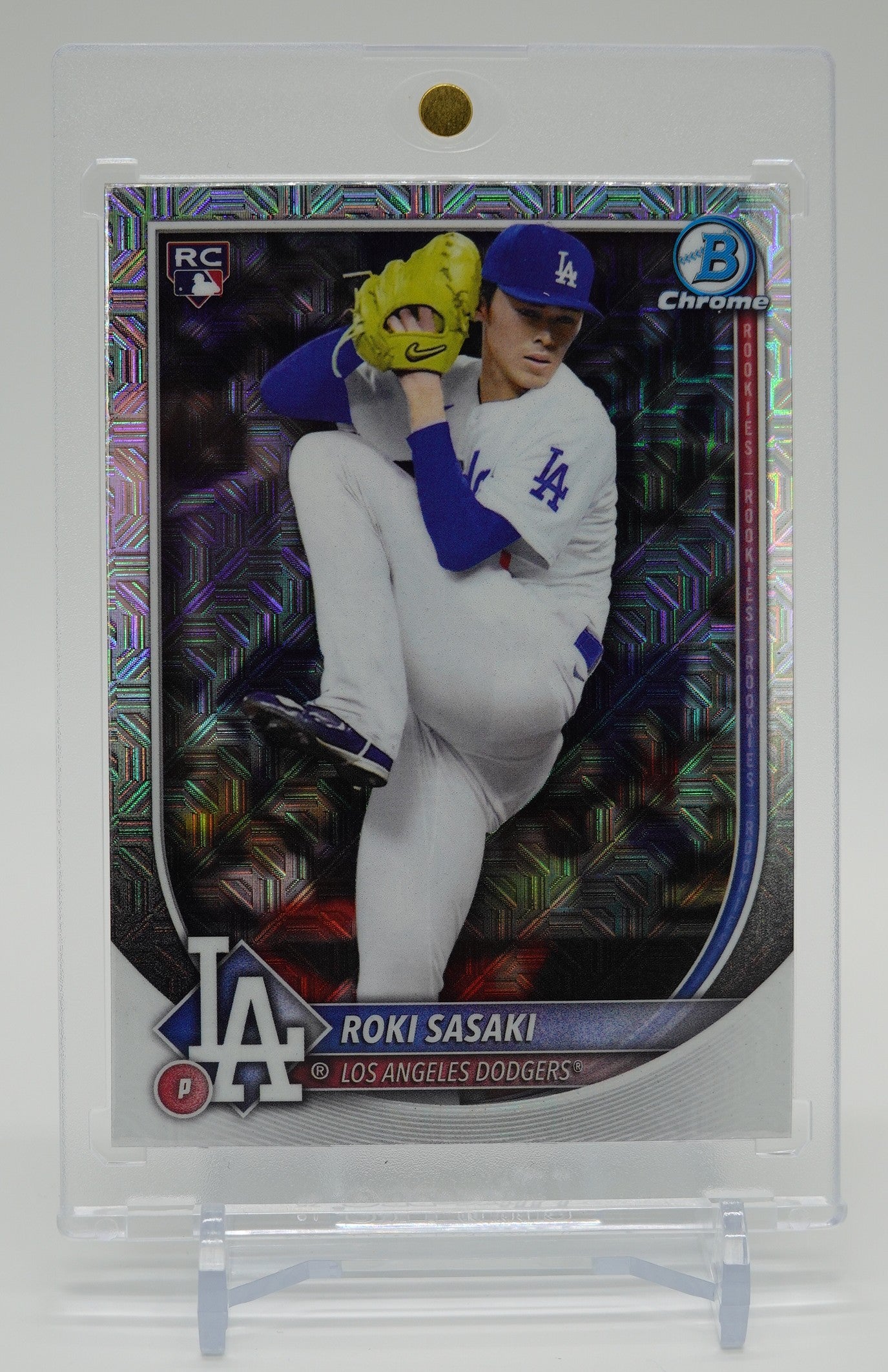 佐々木朗希 ルーキーカード Mega Box限定 Mojoリフラクター 2025 Bowman Chrome Mega Box Mojo Refractor #12 Roki Sasaki RC