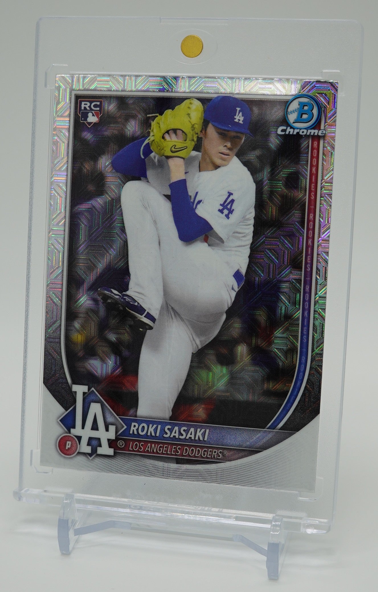 佐々木朗希 ルーキーカード Mega Box限定 Mojoリフラクター 2025 Bowman Chrome Mega Box Mojo Refractor #12 Roki Sasaki RC