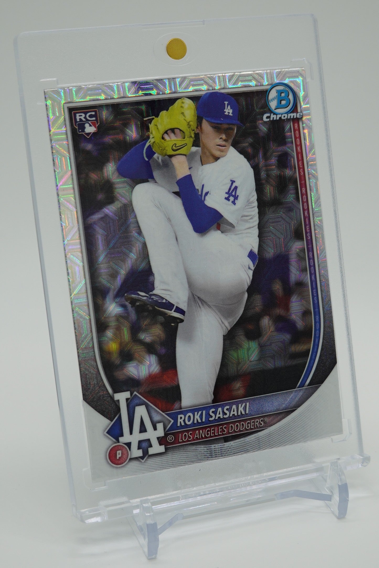 佐々木朗希 ルーキーカード Mega Box限定 Mojoリフラクター 2025 Bowman Chrome Mega Box Mojo Refractor #12 Roki Sasaki RC