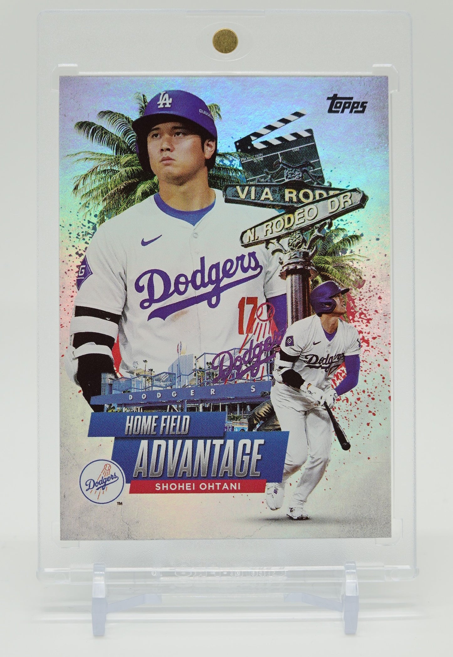 大谷翔平 大人気のショートプリント・インサート「Home Field Advantage (HFA)」 2025 Topps Series1 Home Field Advantage SP #HA-5 Shohei Ohtani