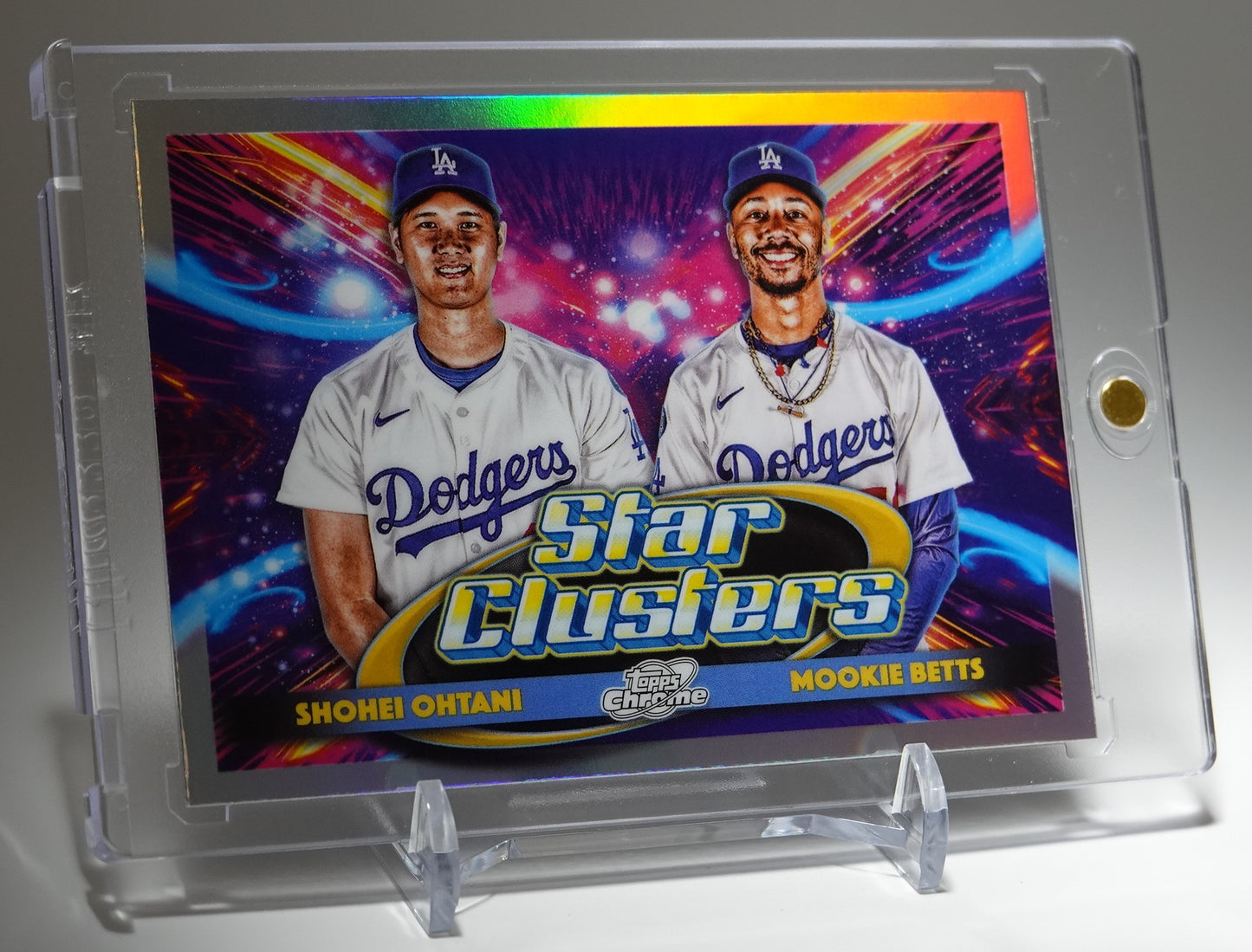 大谷翔平 / ムーキー・ベッツ Dual Star Clusters インサート 2025 Topps Cosmic Chrome Baseball Dual Star Clusters #DSC-4 Shohei Ohtani / Mookie Betts