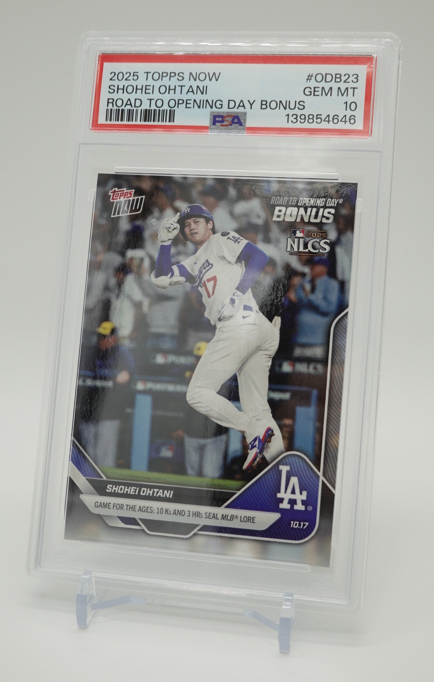 PSA 10 GEM MINT】 大谷翔平 2025 Topps Now ROAD TO OPENING DAY