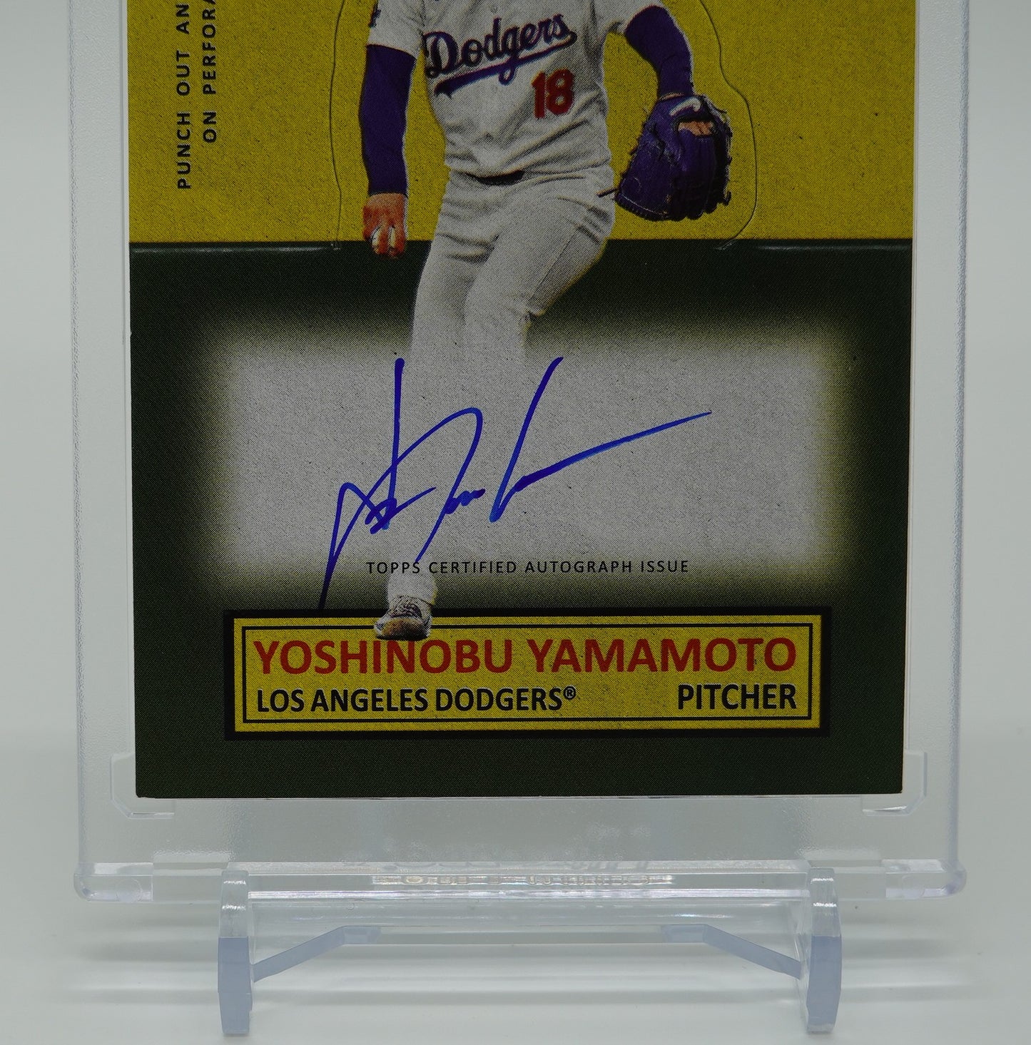 山本由伸 On-Card オート 1964 Stand-Up インサート 2025 Topps Archives Baseball 1964 Stand-Up Insert #64SUA-YY Yoshinobu Yamamoto On-card AUTO